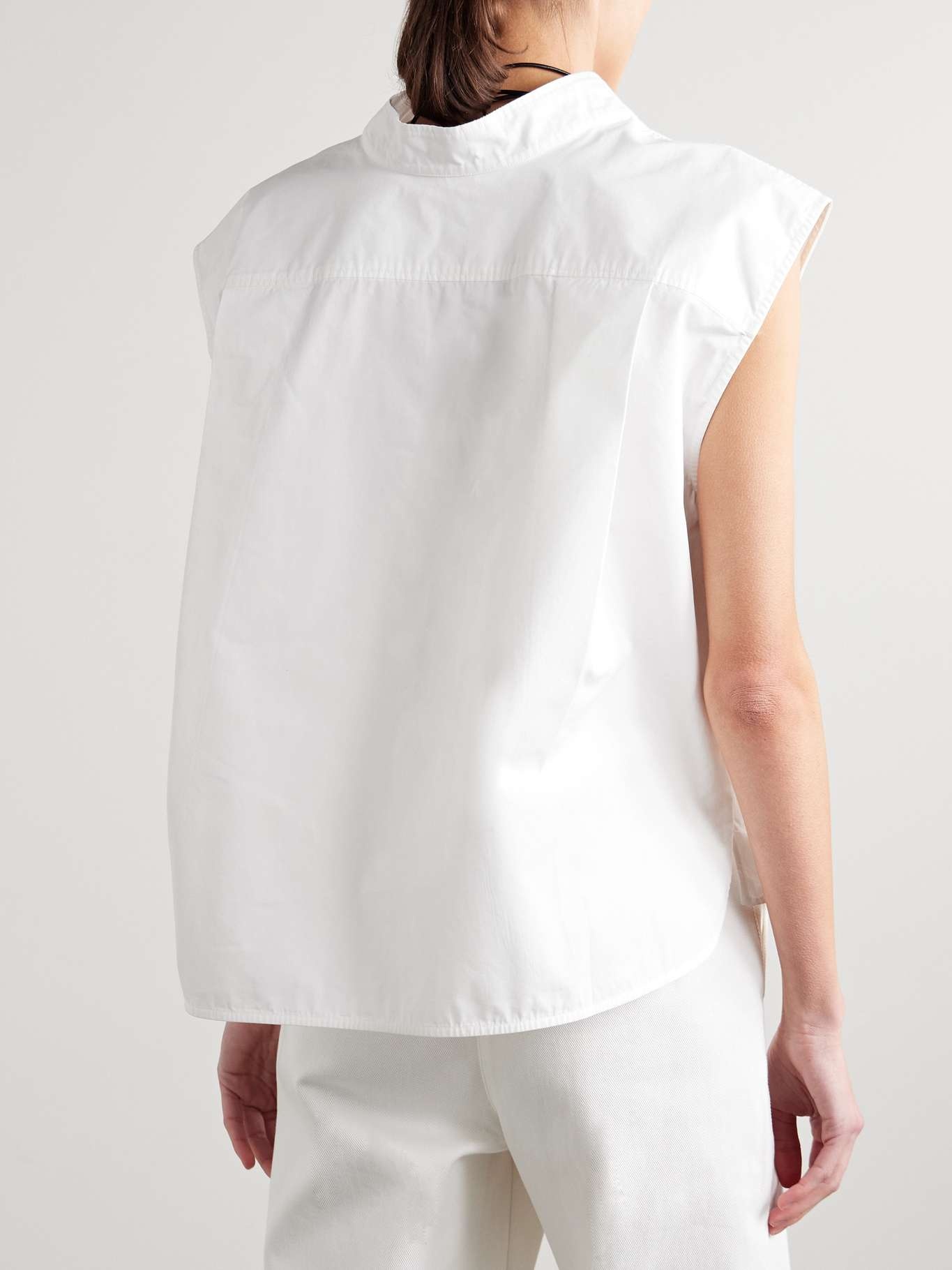 Dores cotton-poplin tunic White - 3