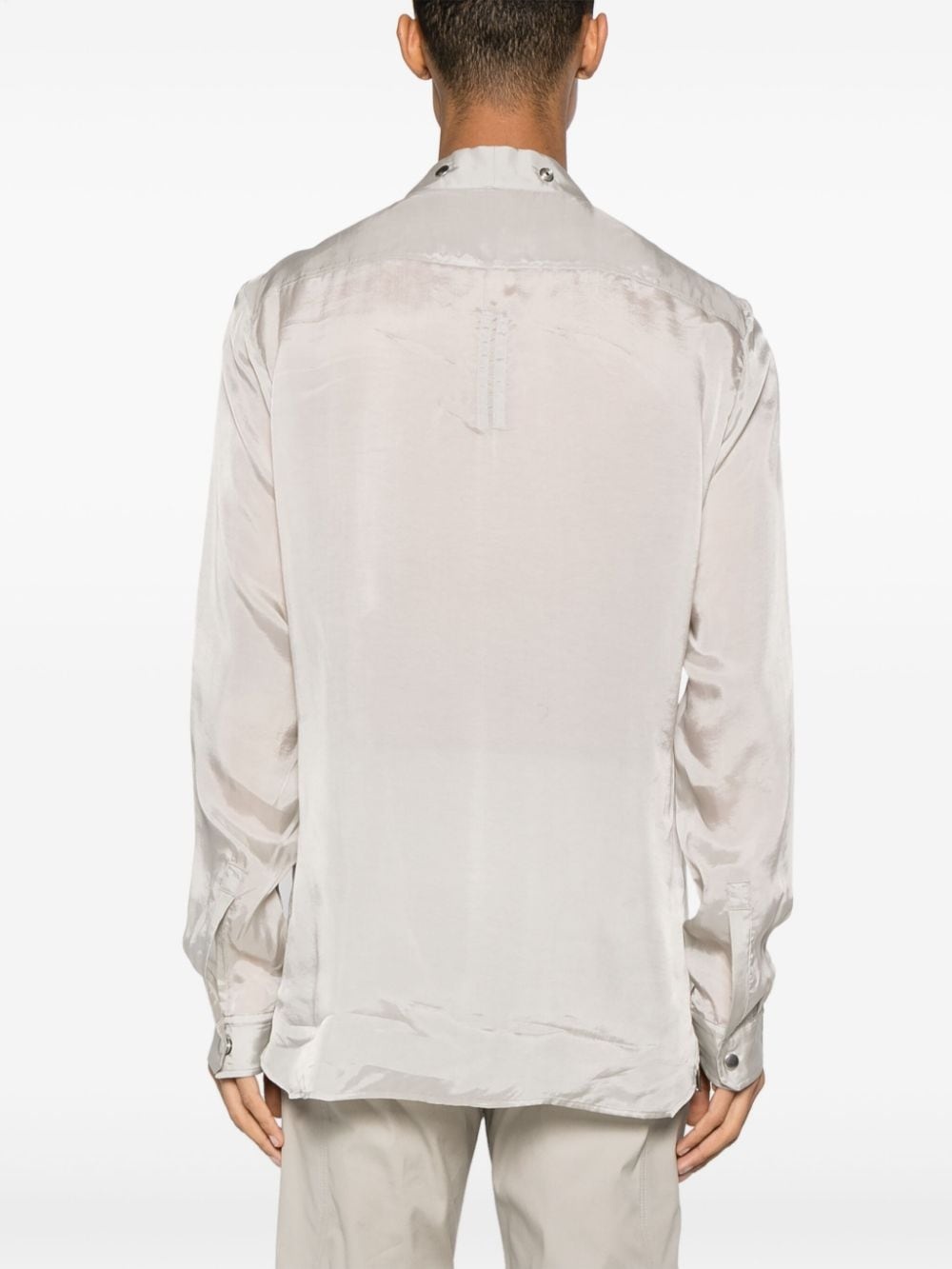 Larry Fogpocket satin shirt - 4