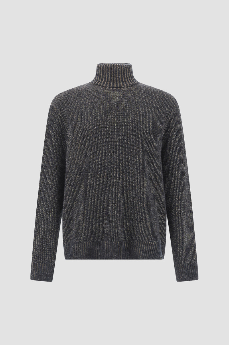 TURTLENECK SWEATER IN WOOL AND CASHMERE - 1