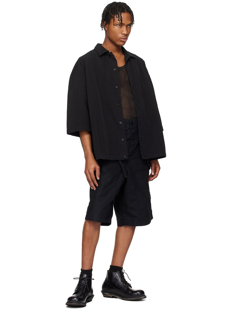 CASEY/CASEY Black Mili Volume Shirt outlook