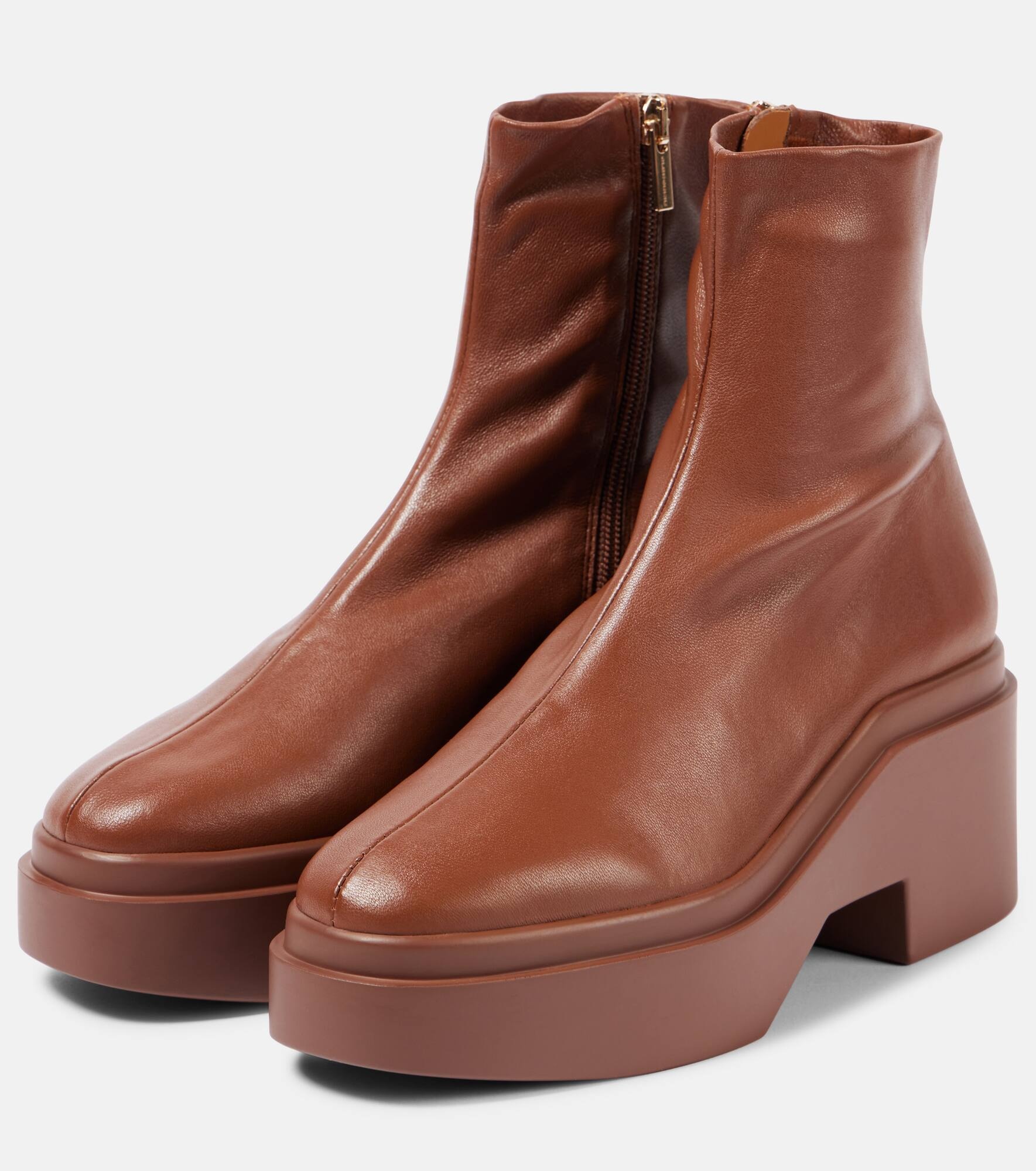 Nelle leather ankle boots - 4