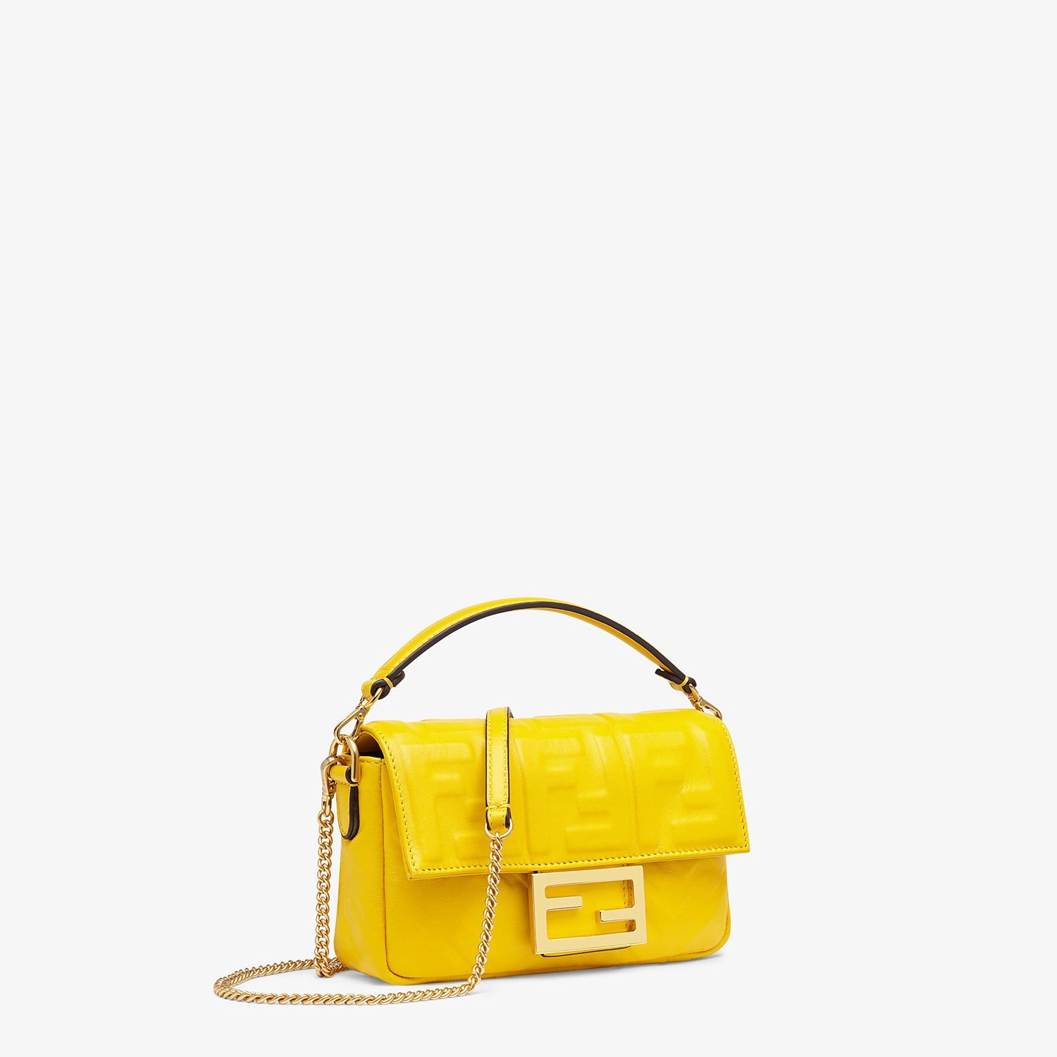 Yellow leather mini-bag - 3