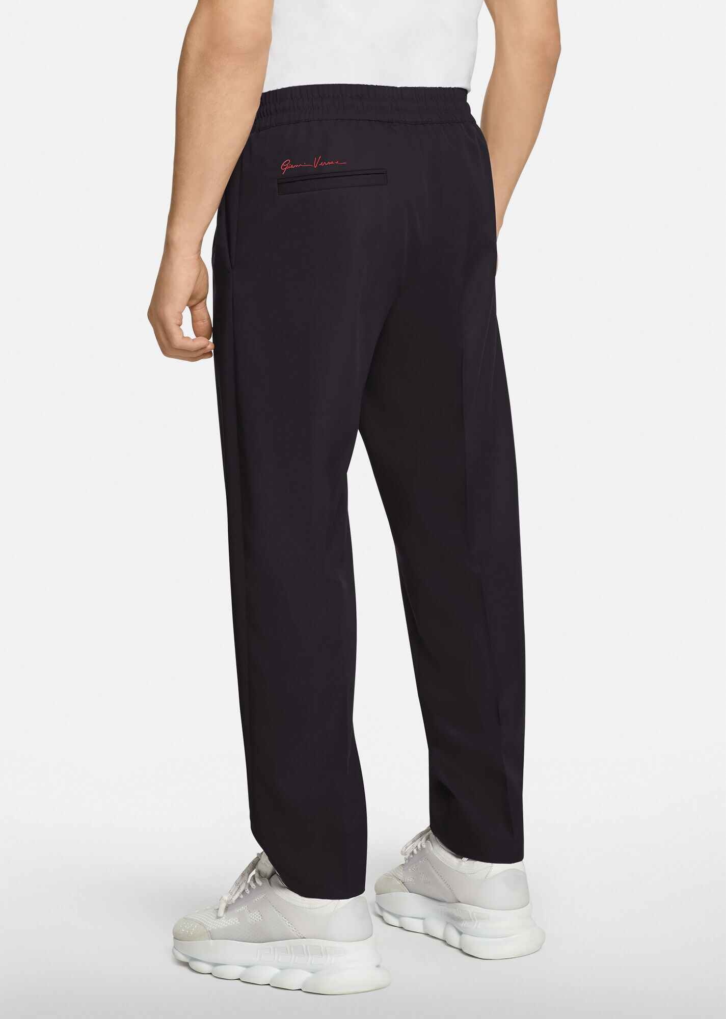 GV Signature Embroidered Wool Pants - 3