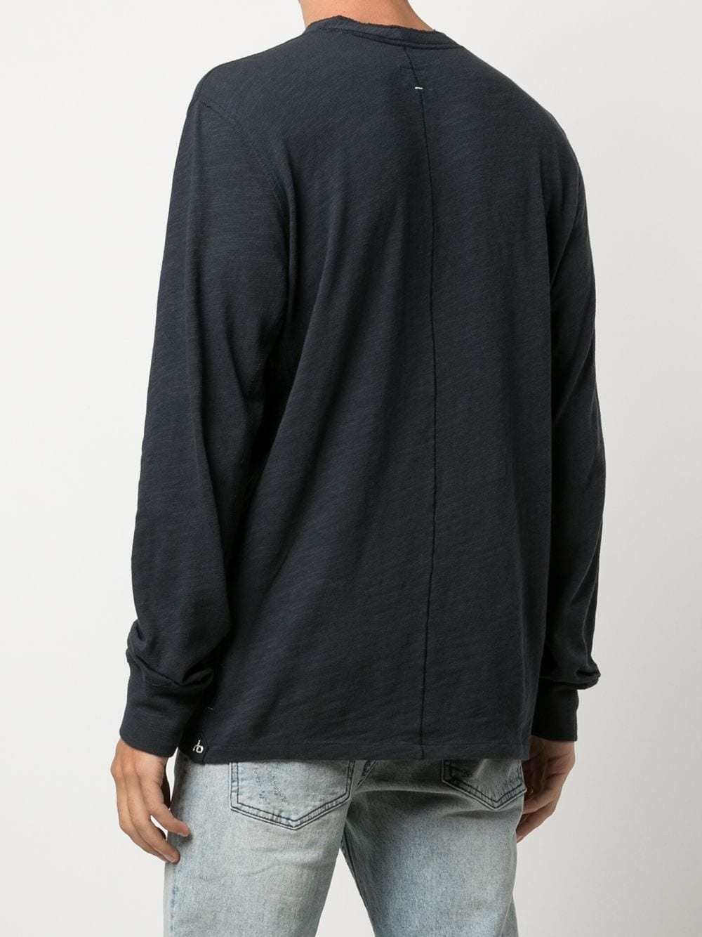 round-neck long-sleeve top - 4