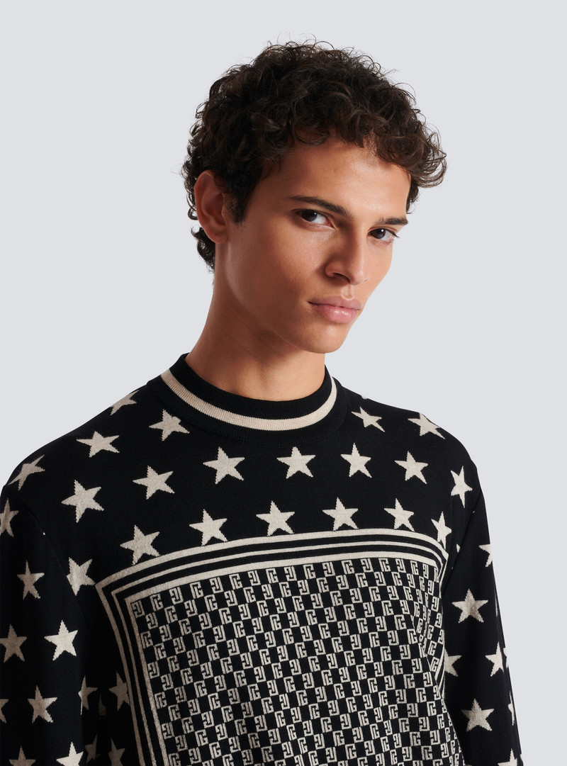 Mini monogram stars jumper 7