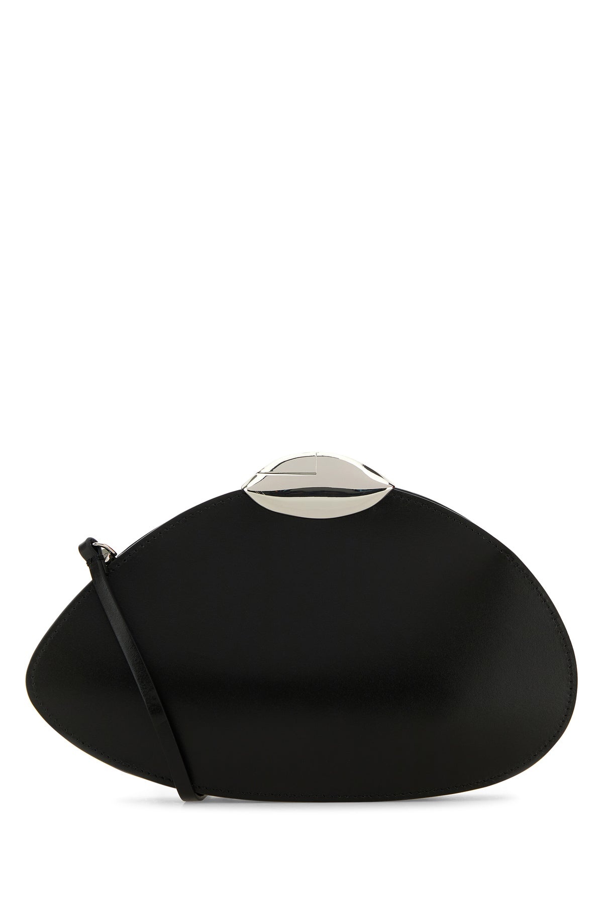 Black leather Belle De Jour clutch - 3