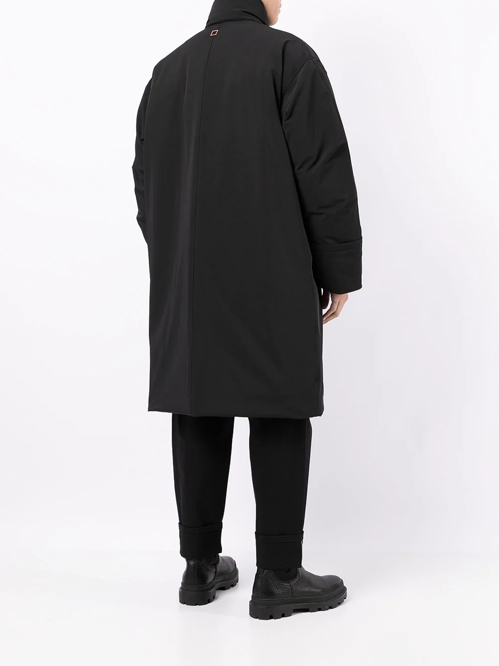 oversized single-breasted coat - 4