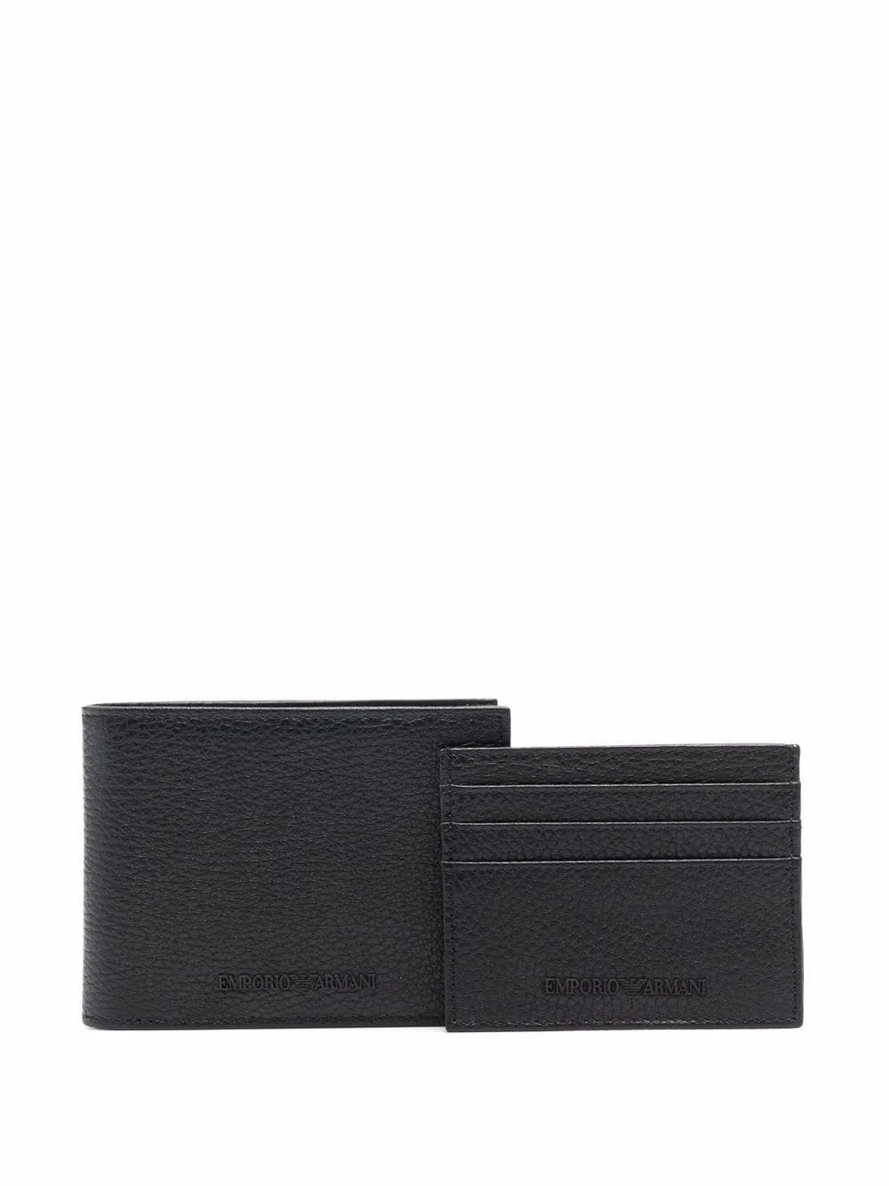 logo-embossed leather wallet - 1