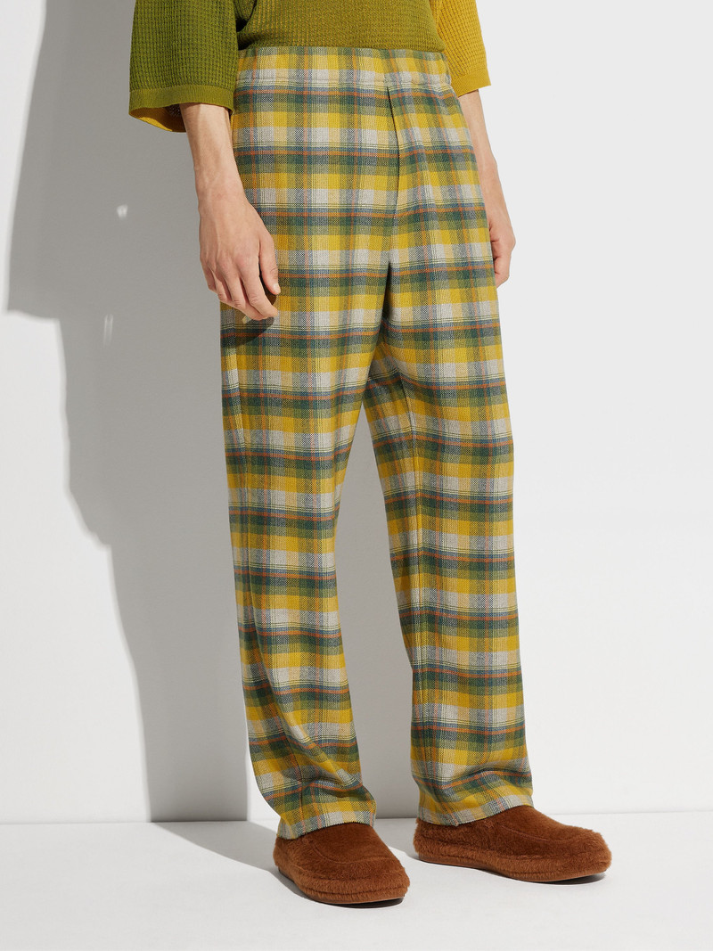 ZEGNA ZEGNA X THE ELDER STATESMAN SILK AND CASHMERE JOGGERS outlook