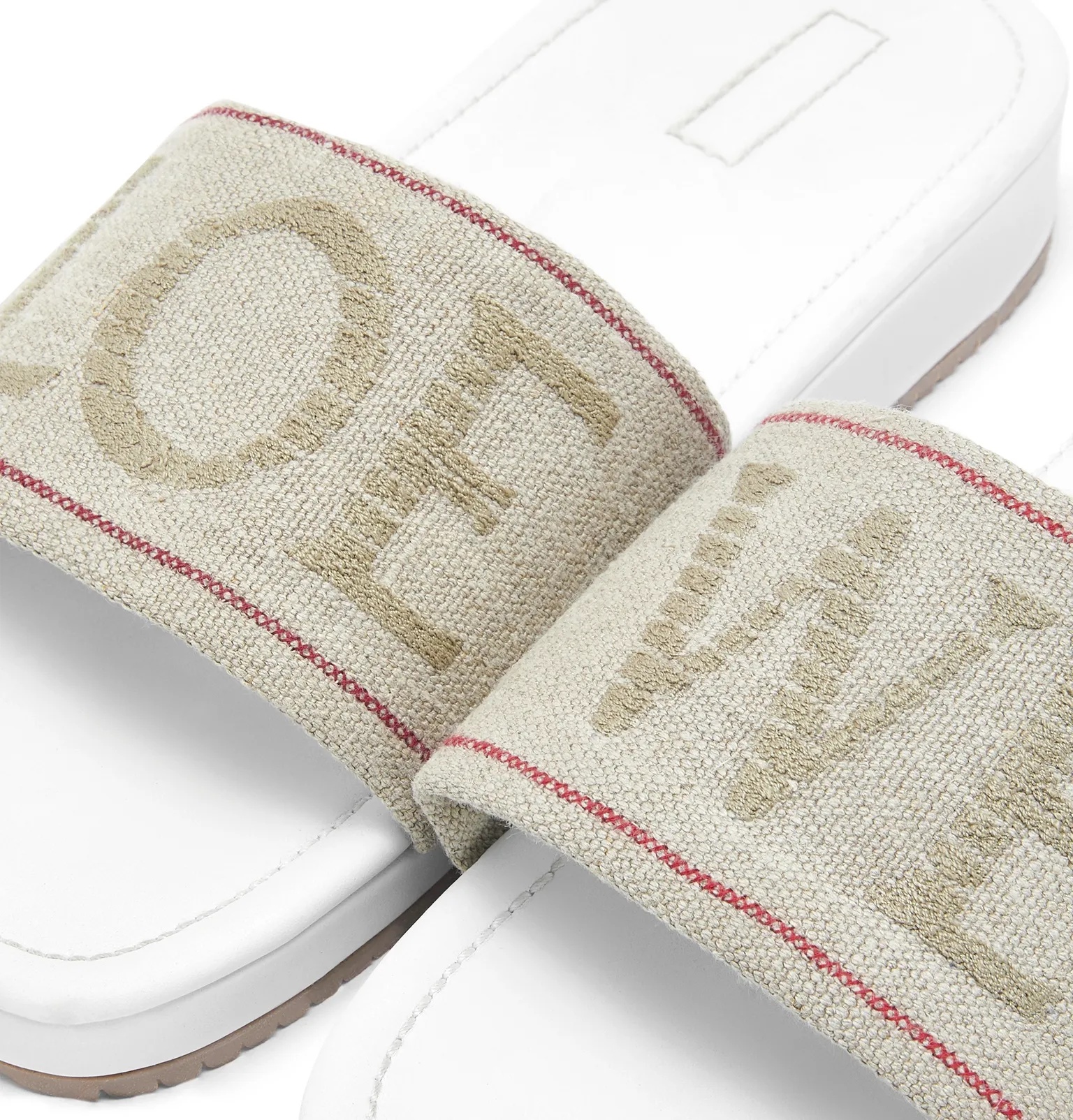 + Paula's Ibiza Logo-Embroidered Canvas Slides - 6