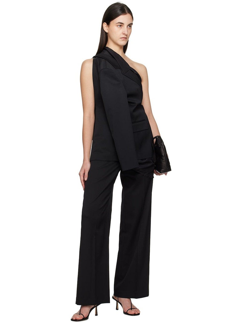 MM6 Maison Margiela Black Wool Tailoring Blazer outlook