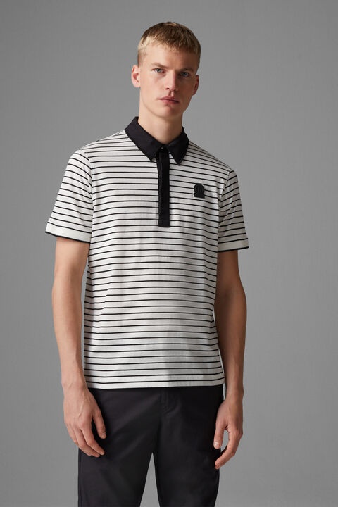 Duncan polo shirt in Off-white/Black - 2