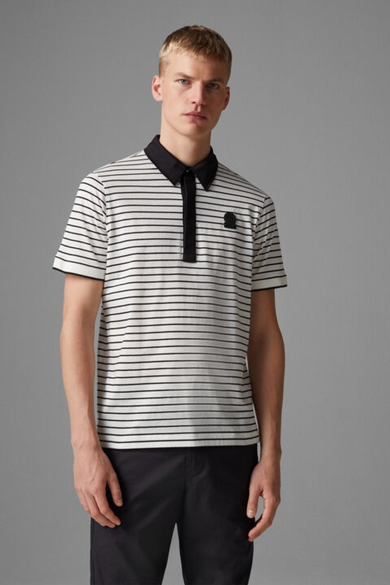 Duncan polo shirt in Off-white/Black 2