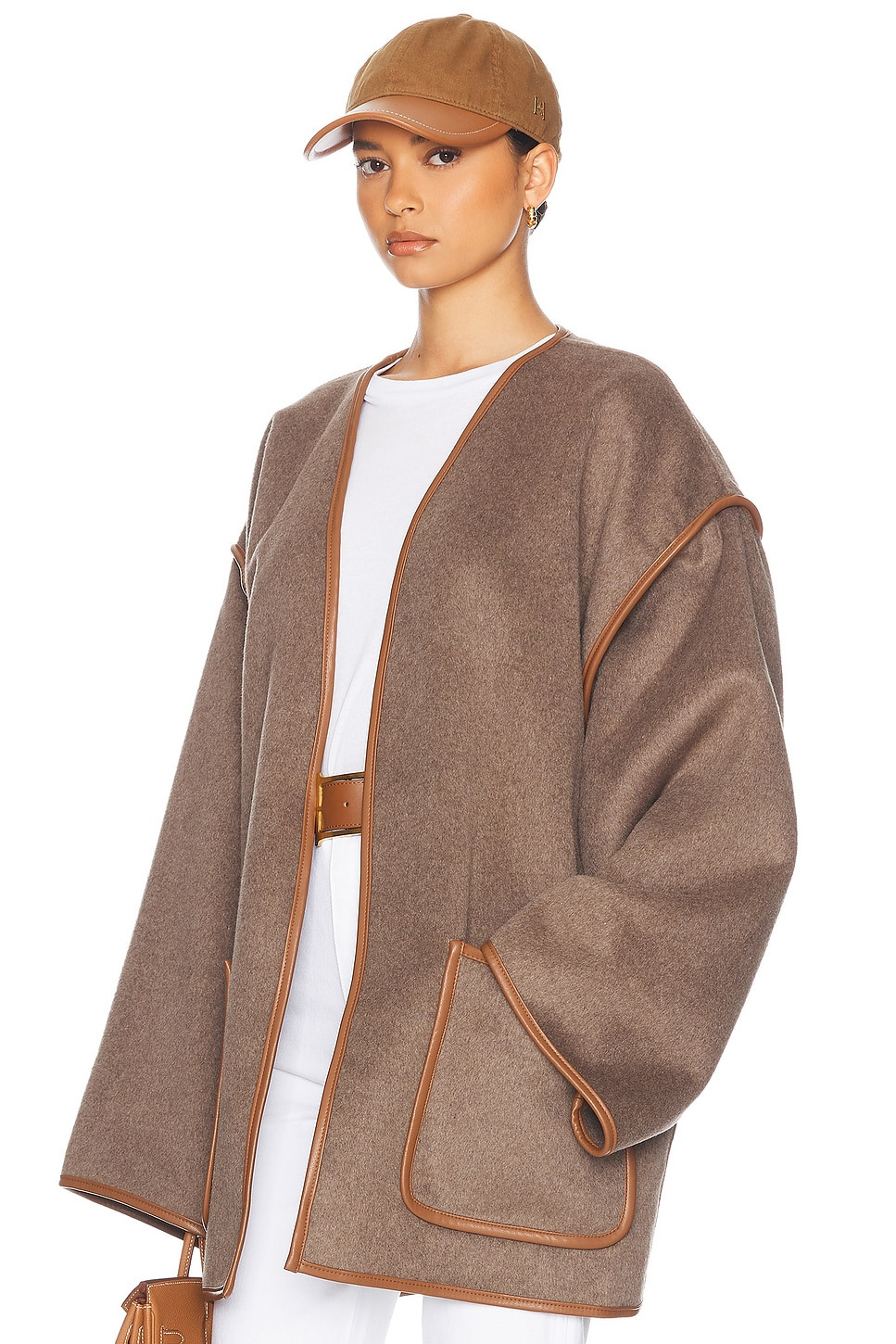 Wool Blend Blanket Coat - 3