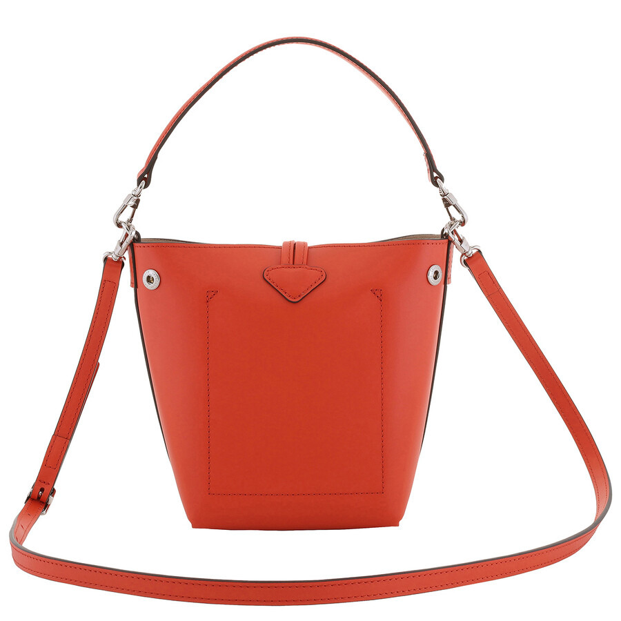 Longchamp Le Roseau XS Leather Bucket Bag - Paprika - 4