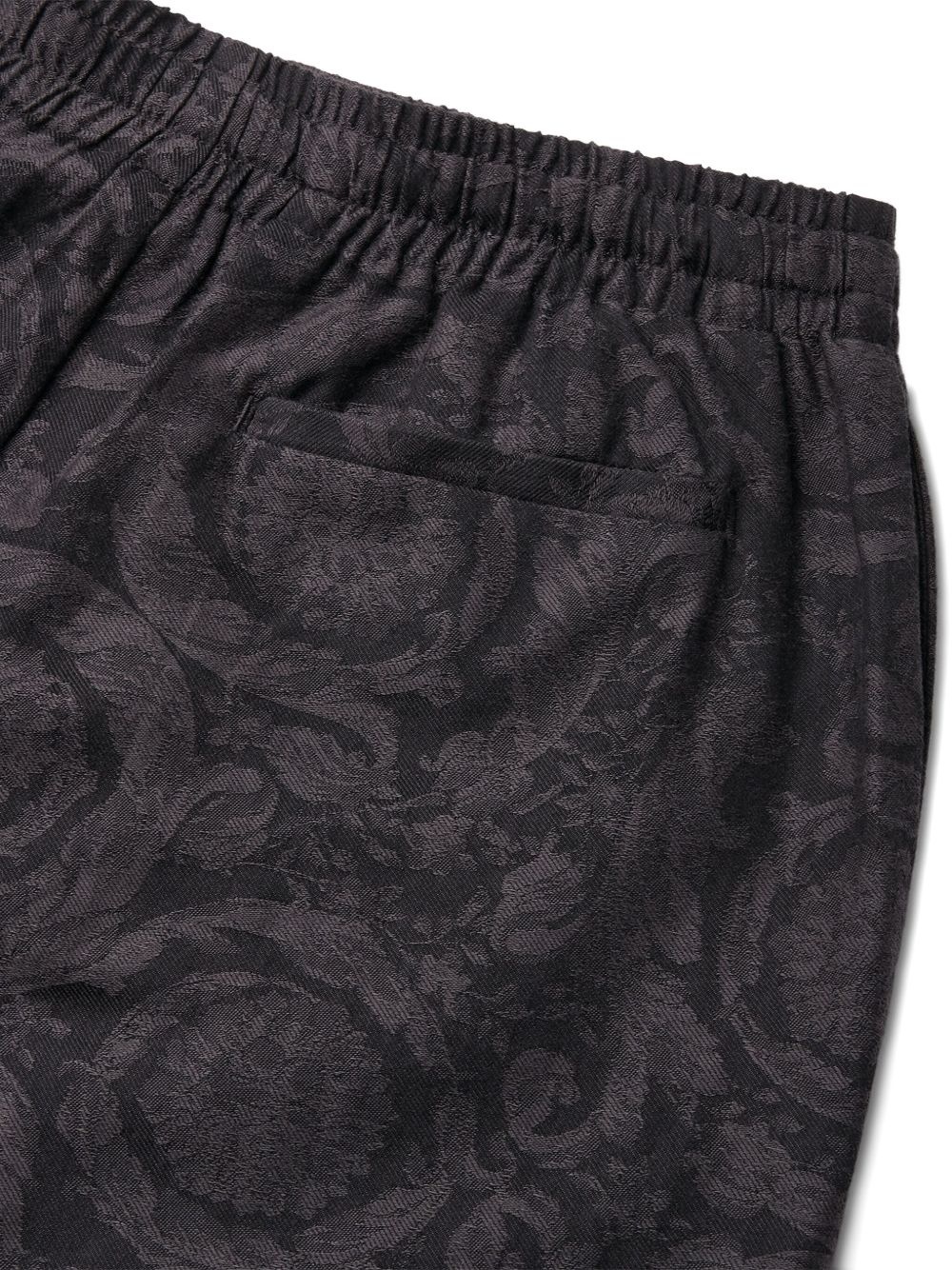 baroque-print drawstring trousers - 3