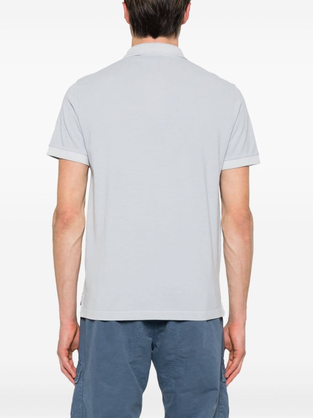Compass-appliquÃ© cotton polo shirt - 4