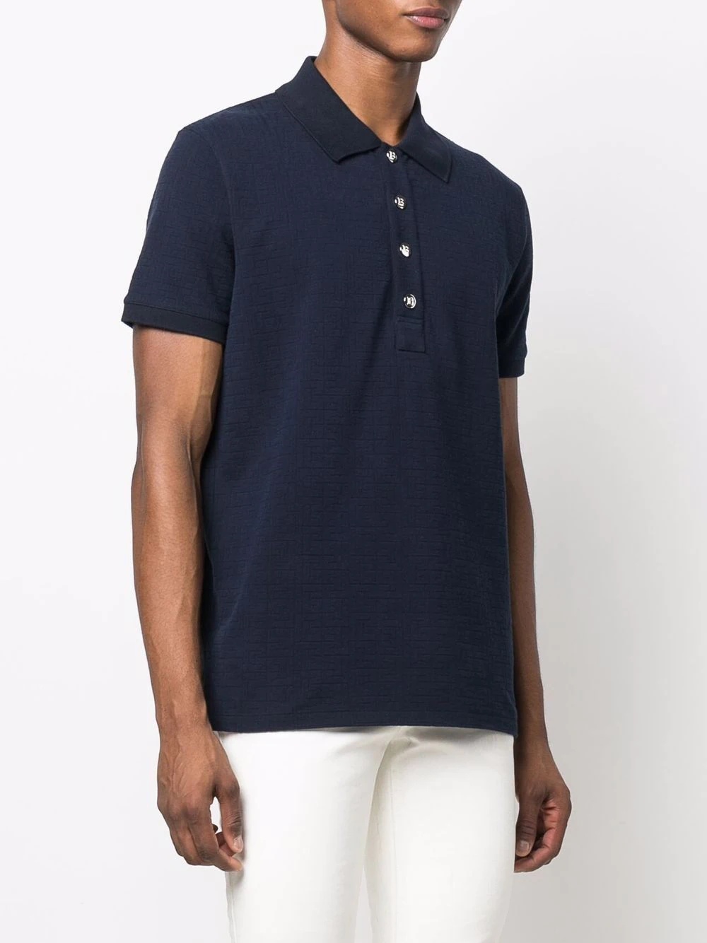 Monogram short-sleeve polo shirt - 3