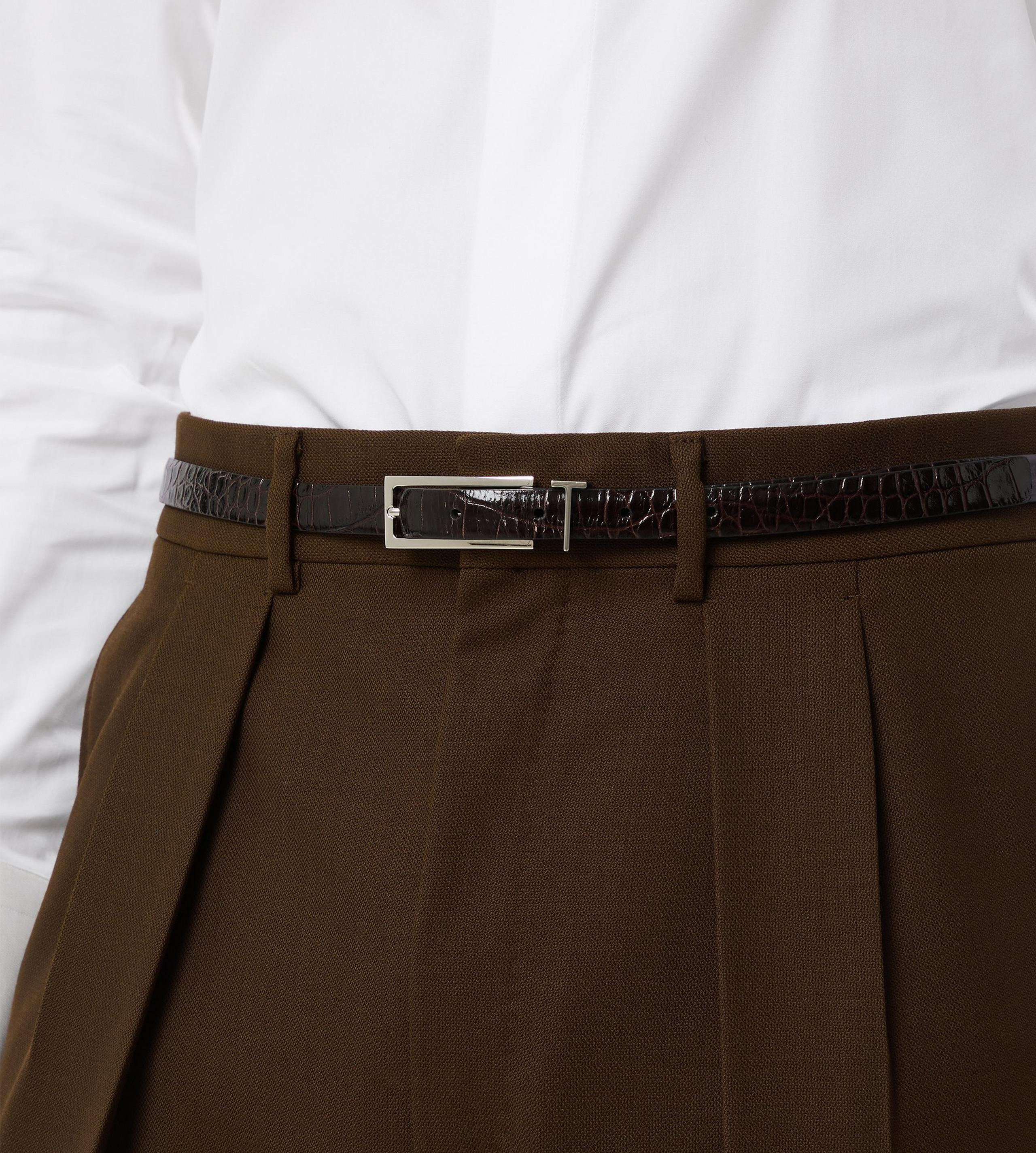 PRINTED CROC METAL T LOOP BELT - 3