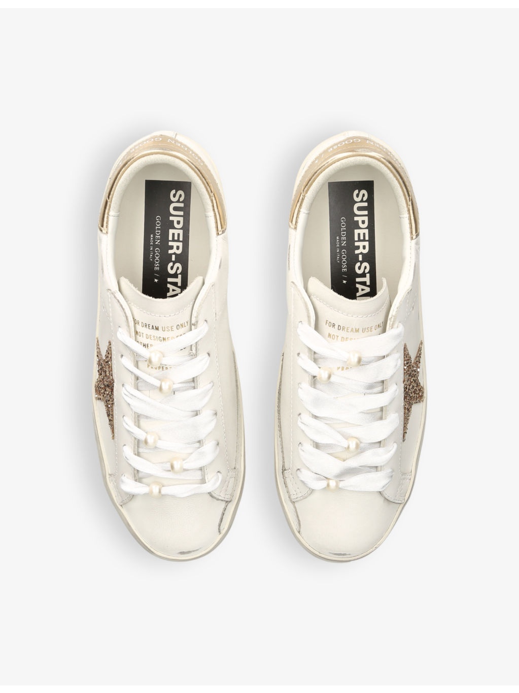 Superstar star-applique low-top leather trainers - 2