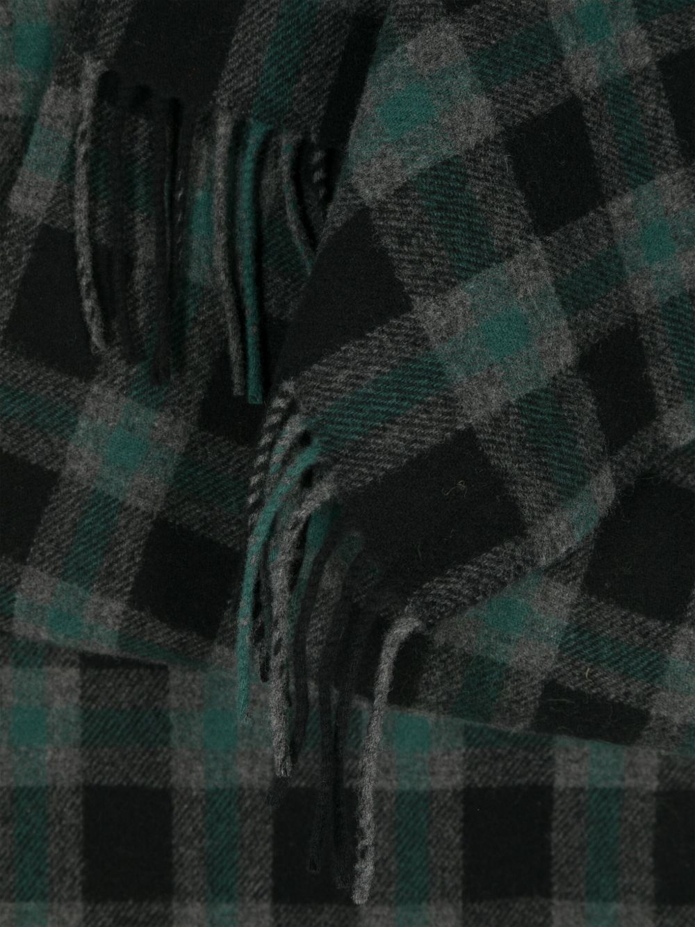 cross-motif plaided scarf - 3