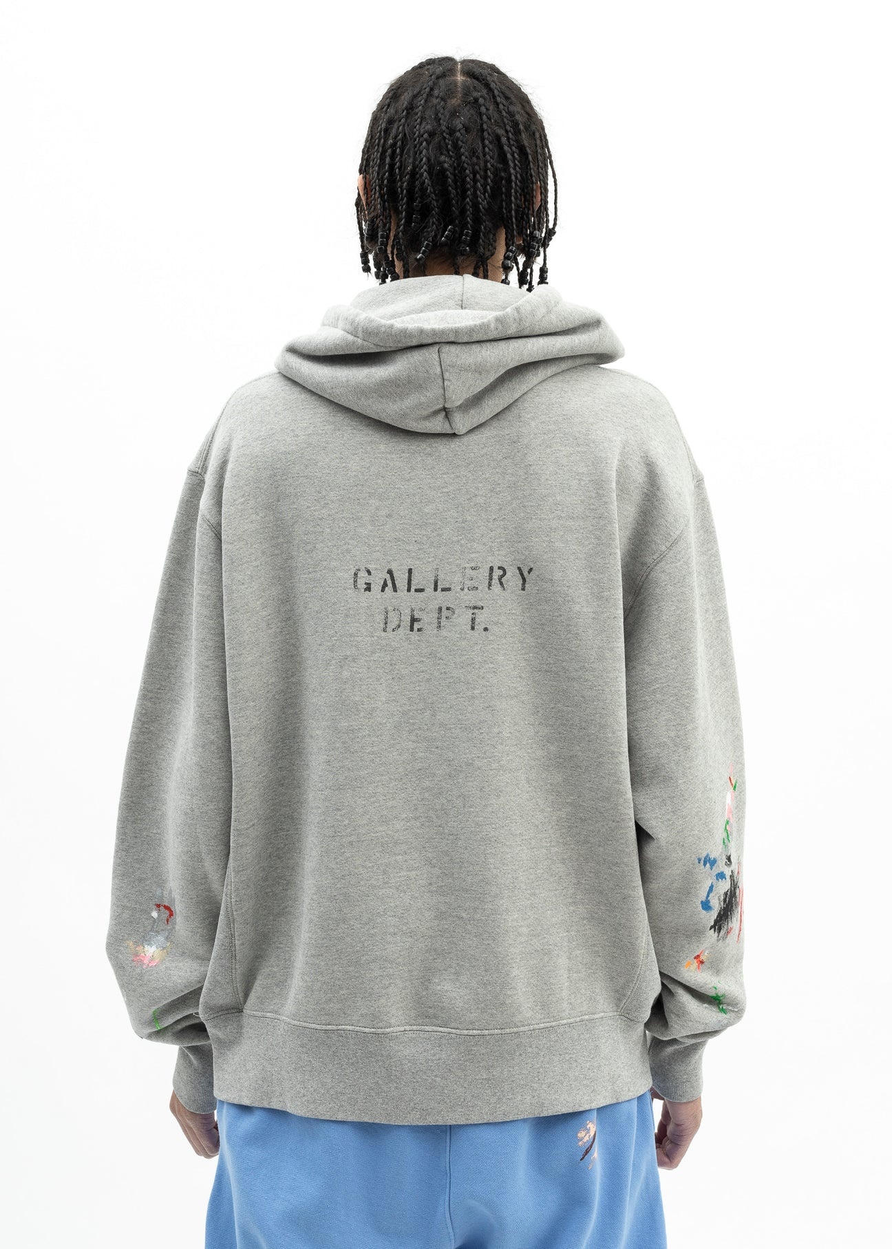 Gallery Dept Heather Grey Paint Splatter Hoodie - 2