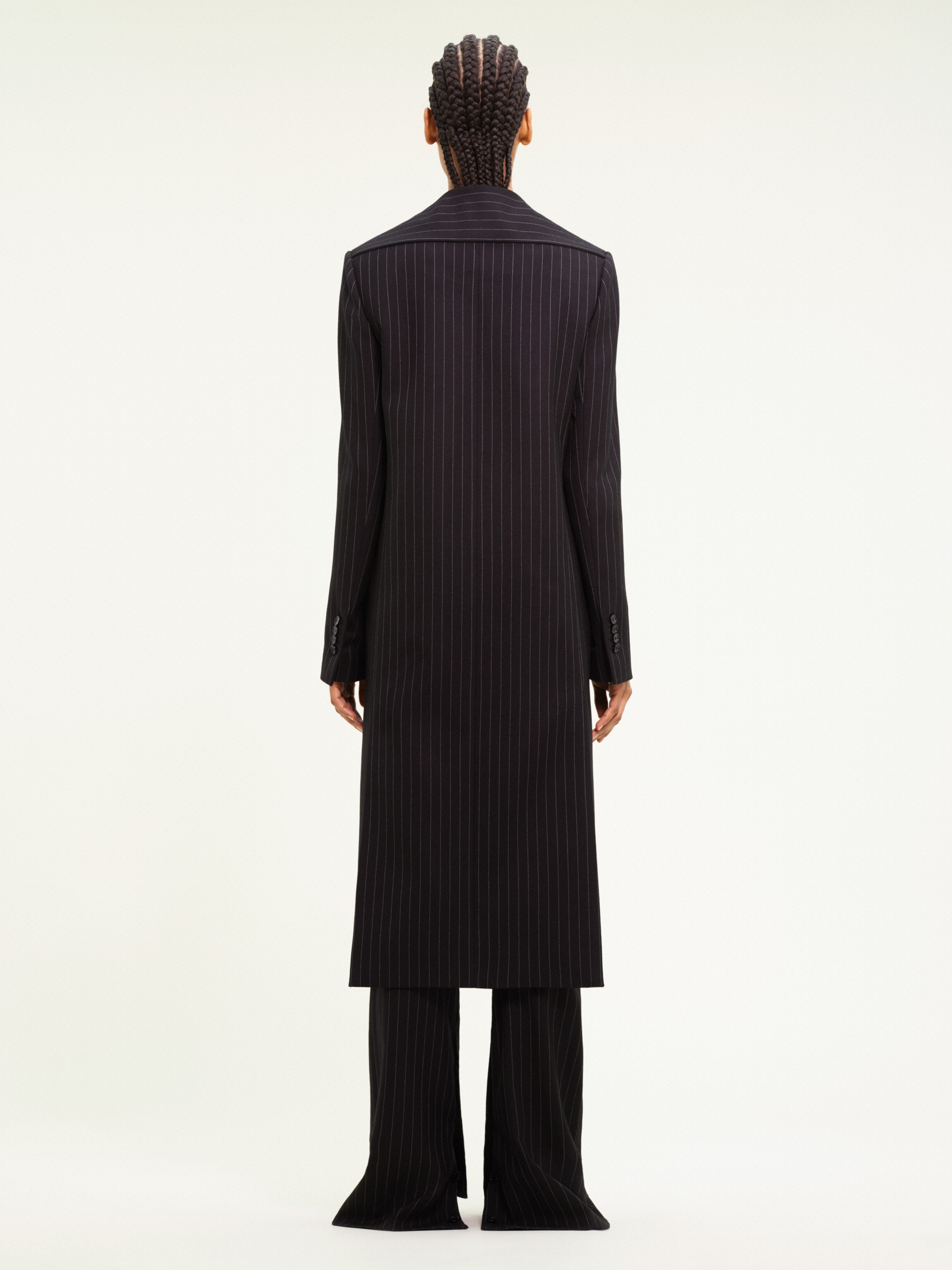 TAILORED COAT HOLISTIC PINSTRIPES WOOL - 4