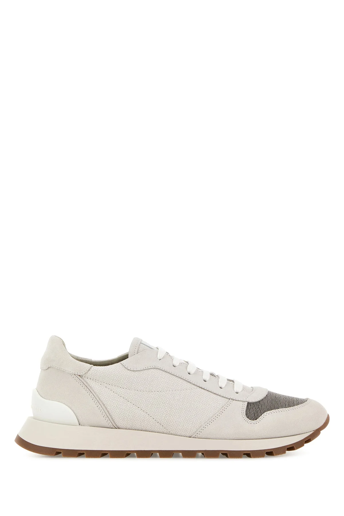 Light grey fabric sneakers - 1