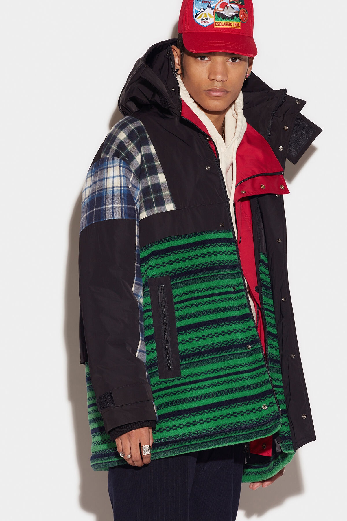 PATCHWORK PARKA - 3
