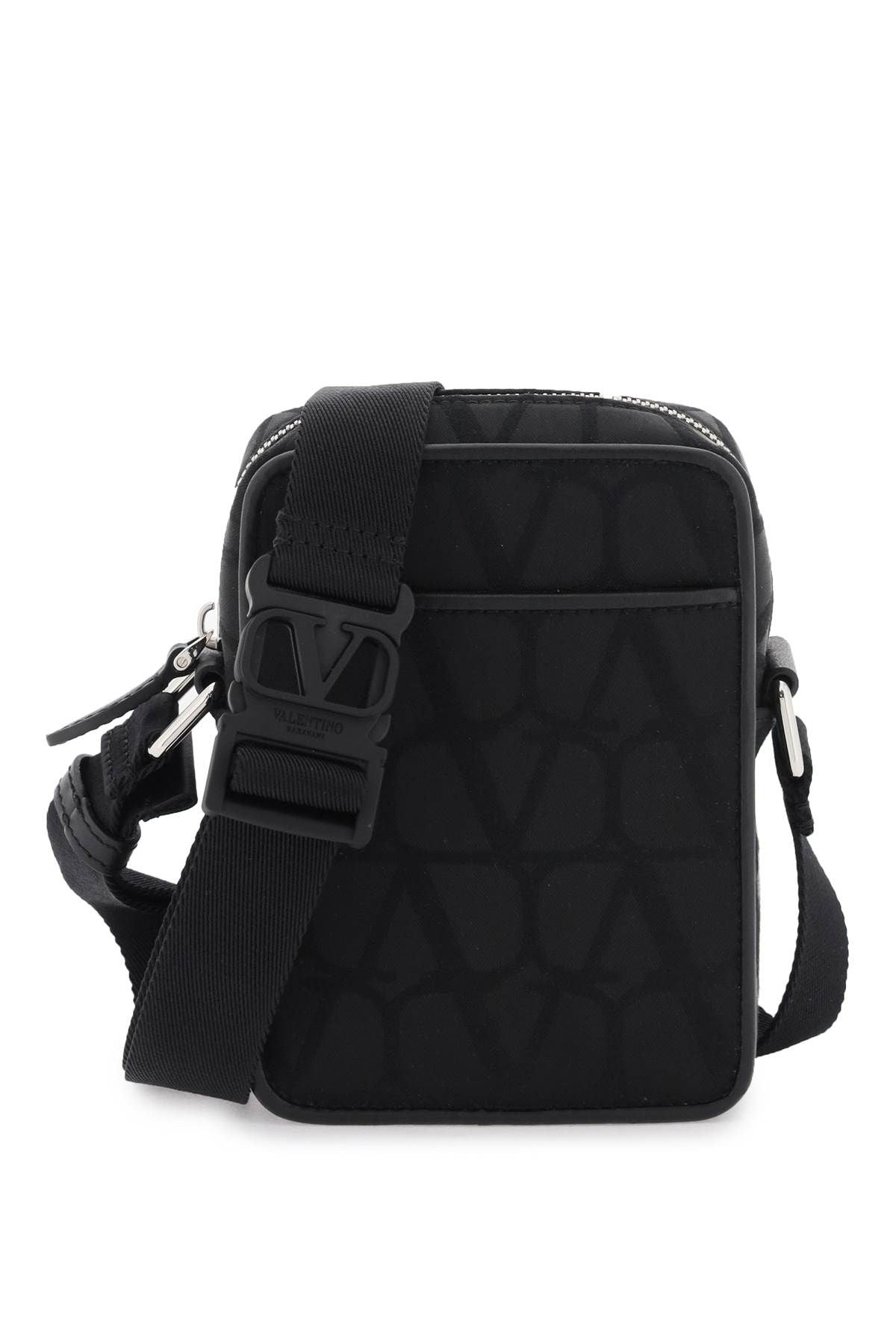 SMALL BLACK ICONOGRAPHE CROSSBODY BAG - 1