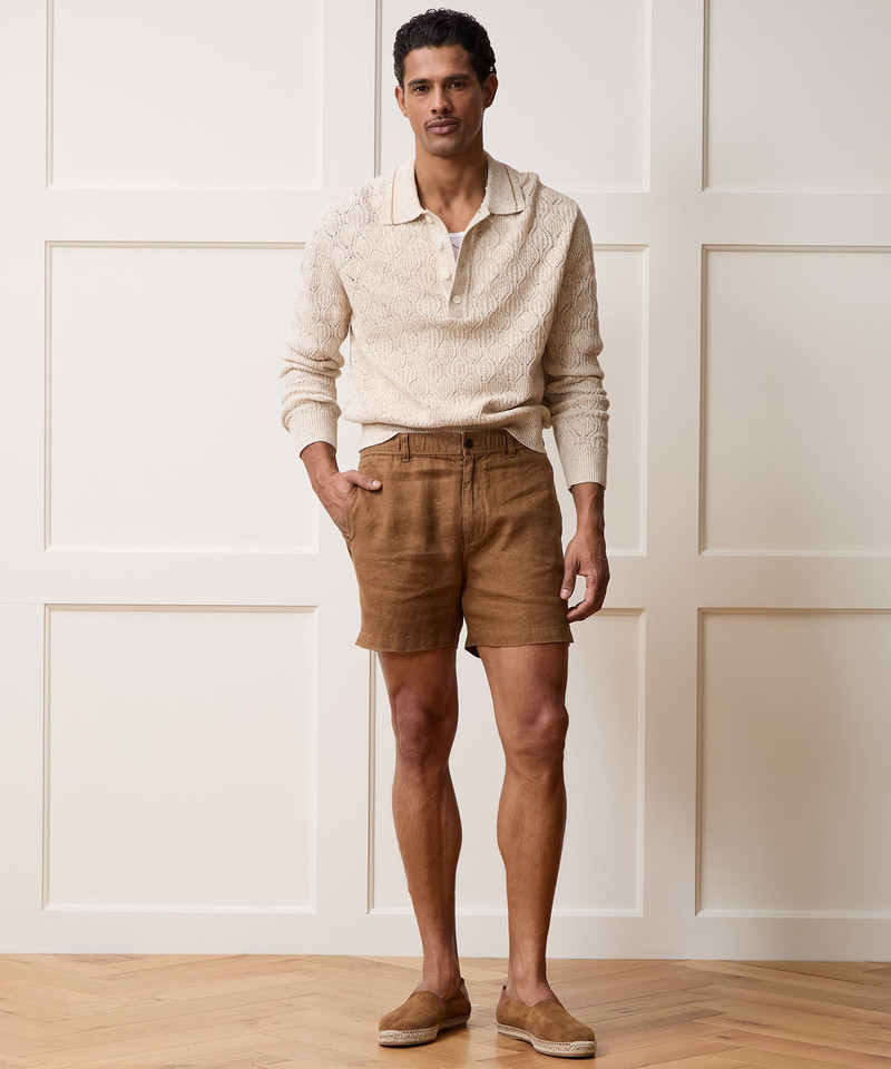 5" Linen Beachcomber Short 3