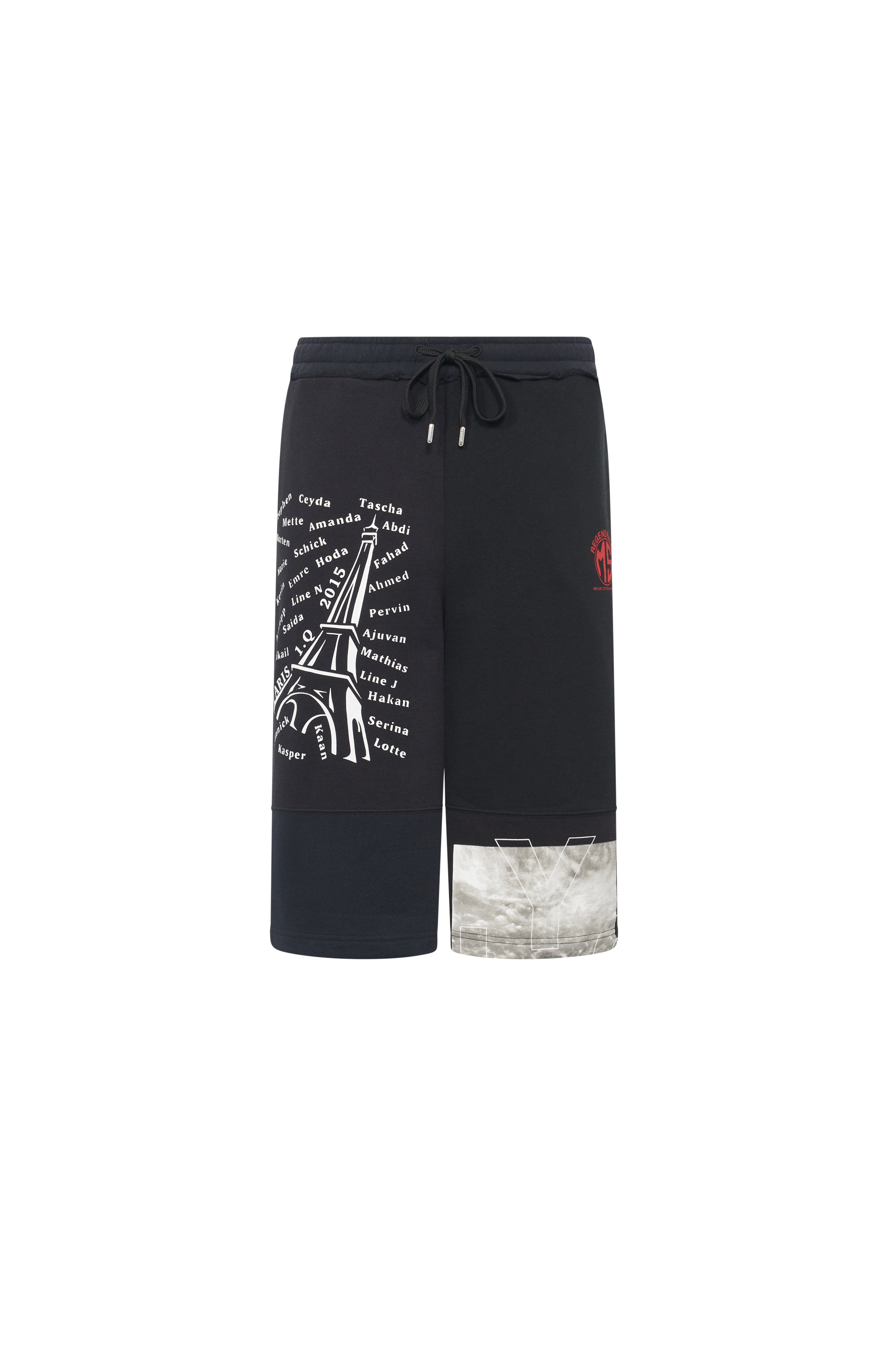 Regenerated Graphic Sweatshirts Drawstring Shorts - 6