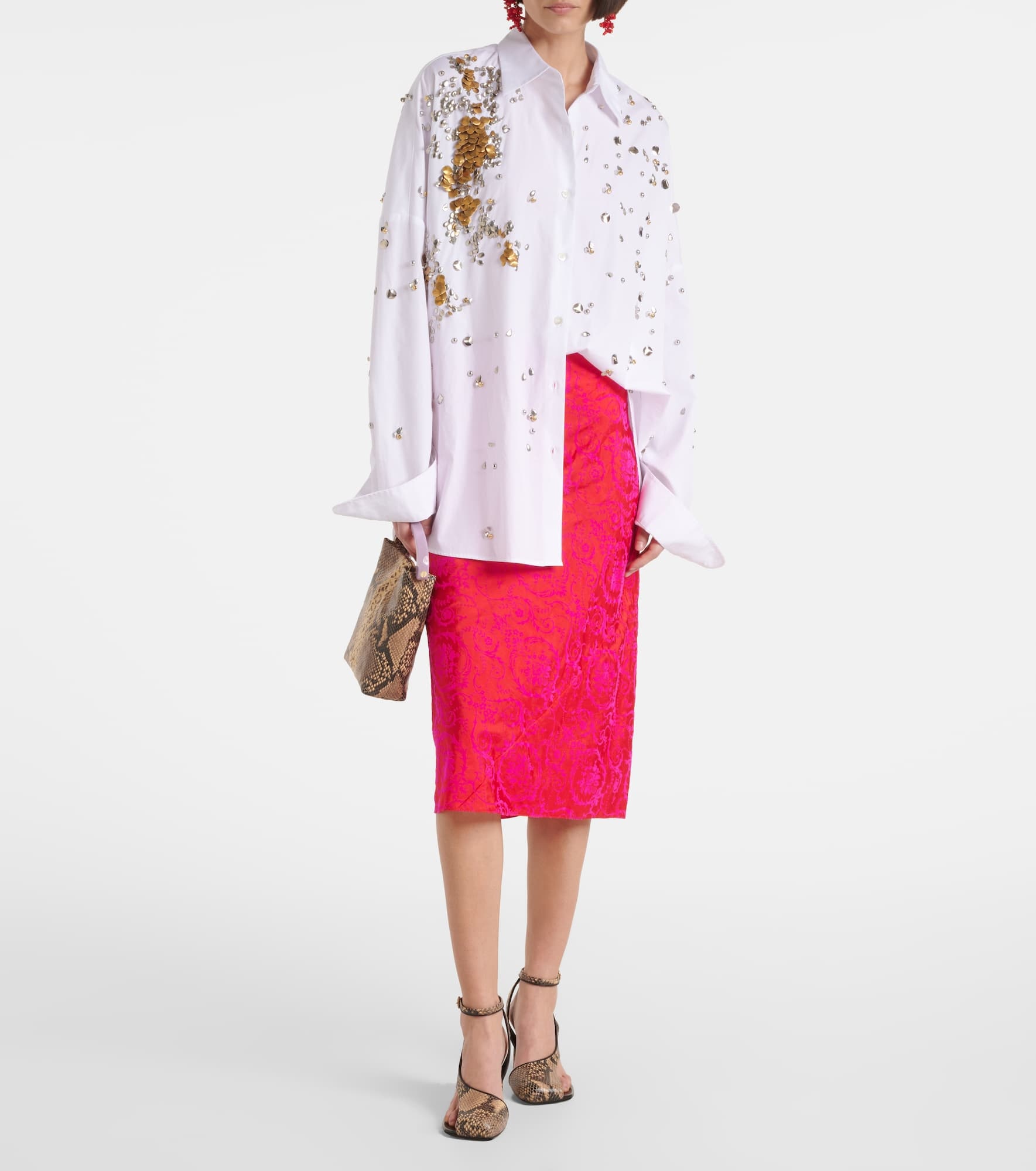 Printed pencil skirt - 2