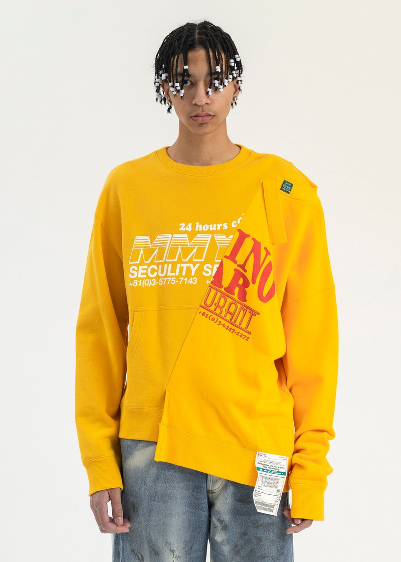 YELLOW PACTHWORK SWEATER 1