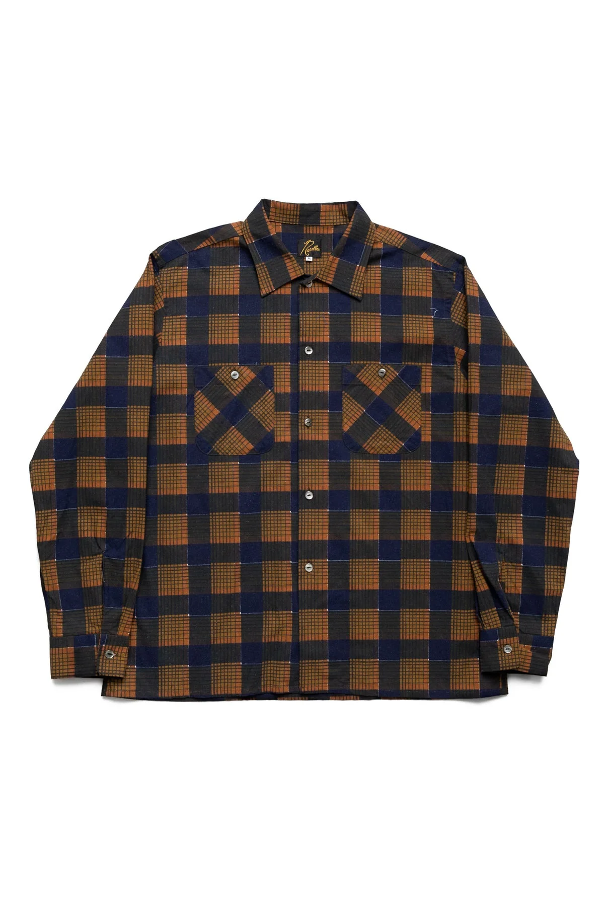 One-Up Shirt Printed Flannel Plaid - Brown - 1