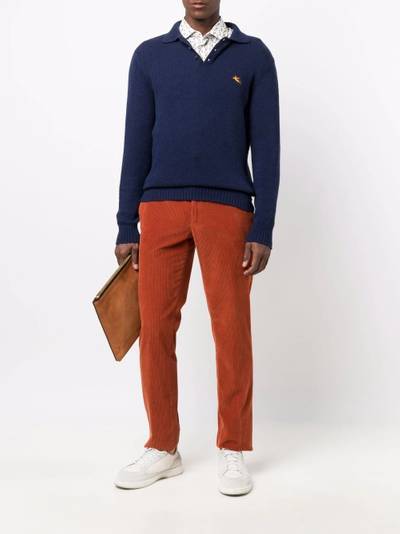 Etro long-sleeve polo shirt outlook