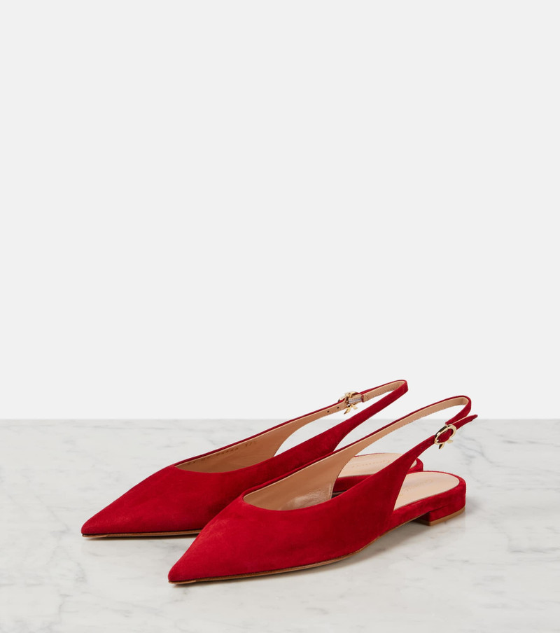 Gianvito Rossi Suede slingback flats outlook