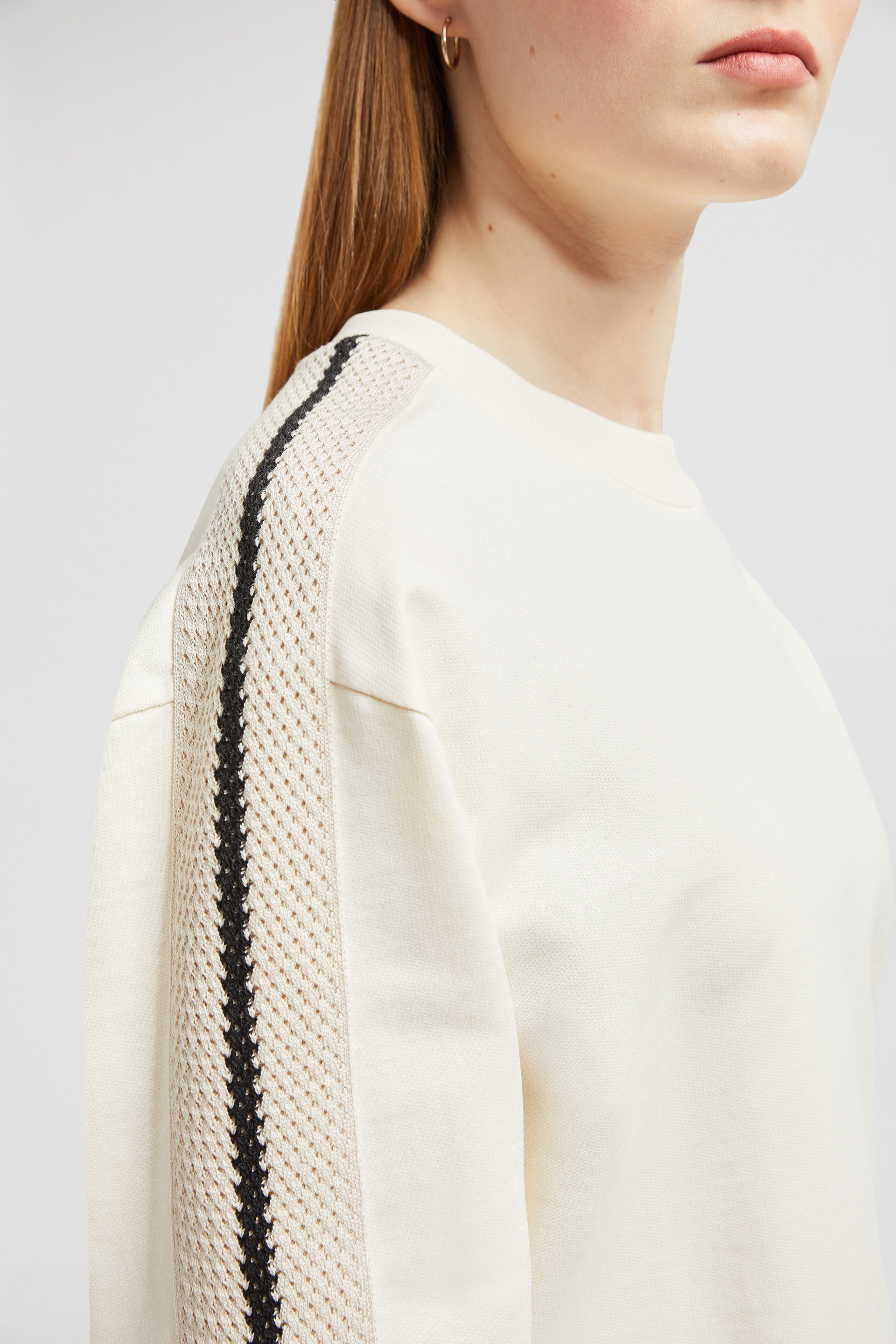 Crochet Accent Cotton Sweatshirt - 6