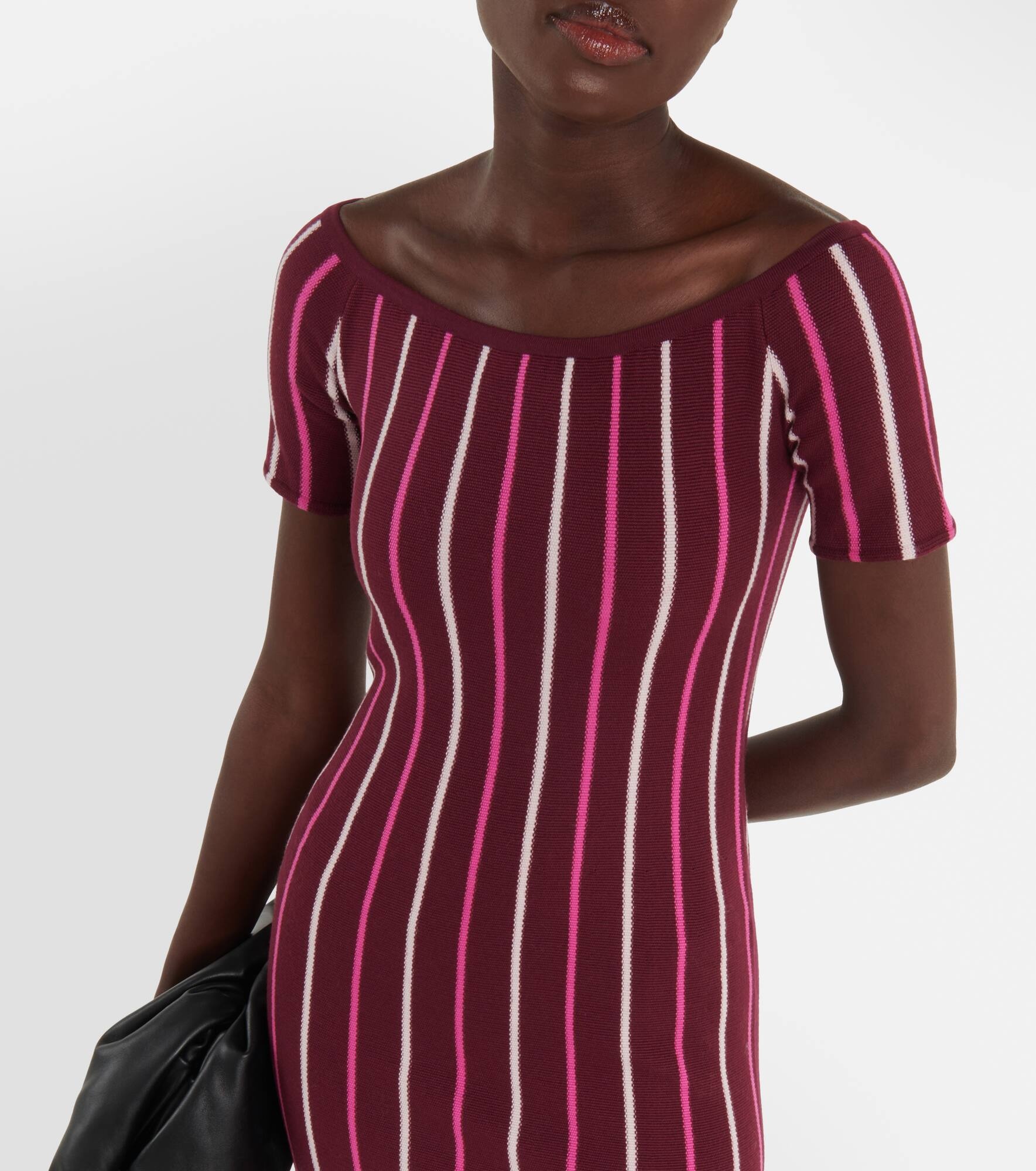 Pleated wool maxi dress - 4