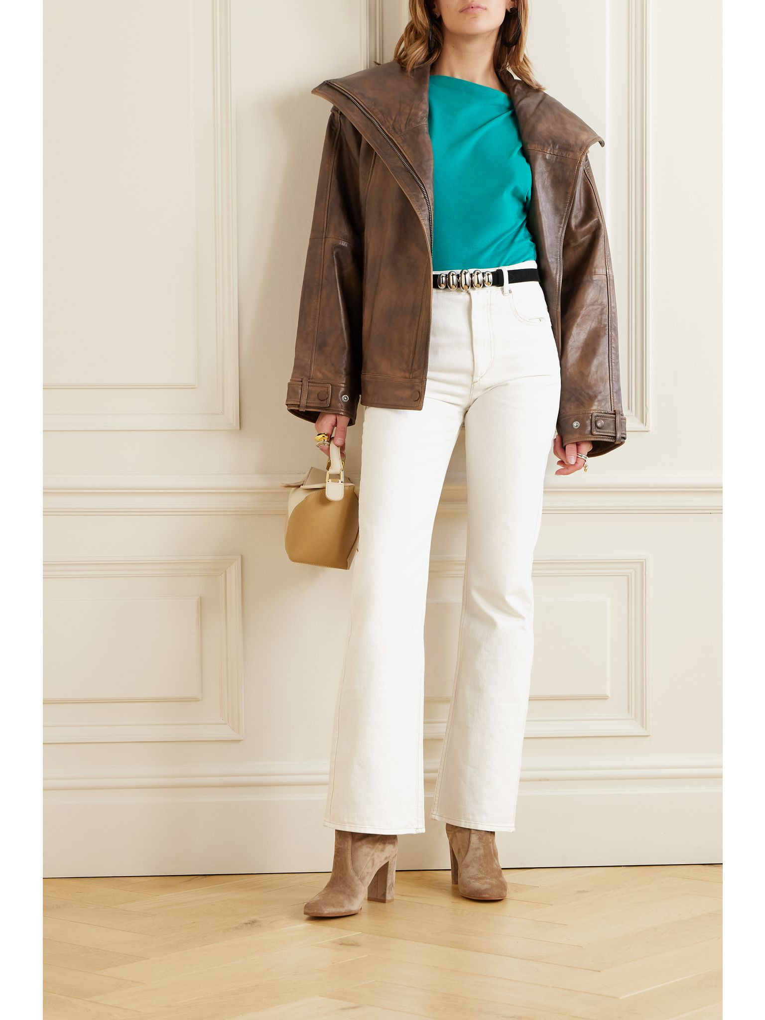 Belvira high-rise flared jeans White - 2