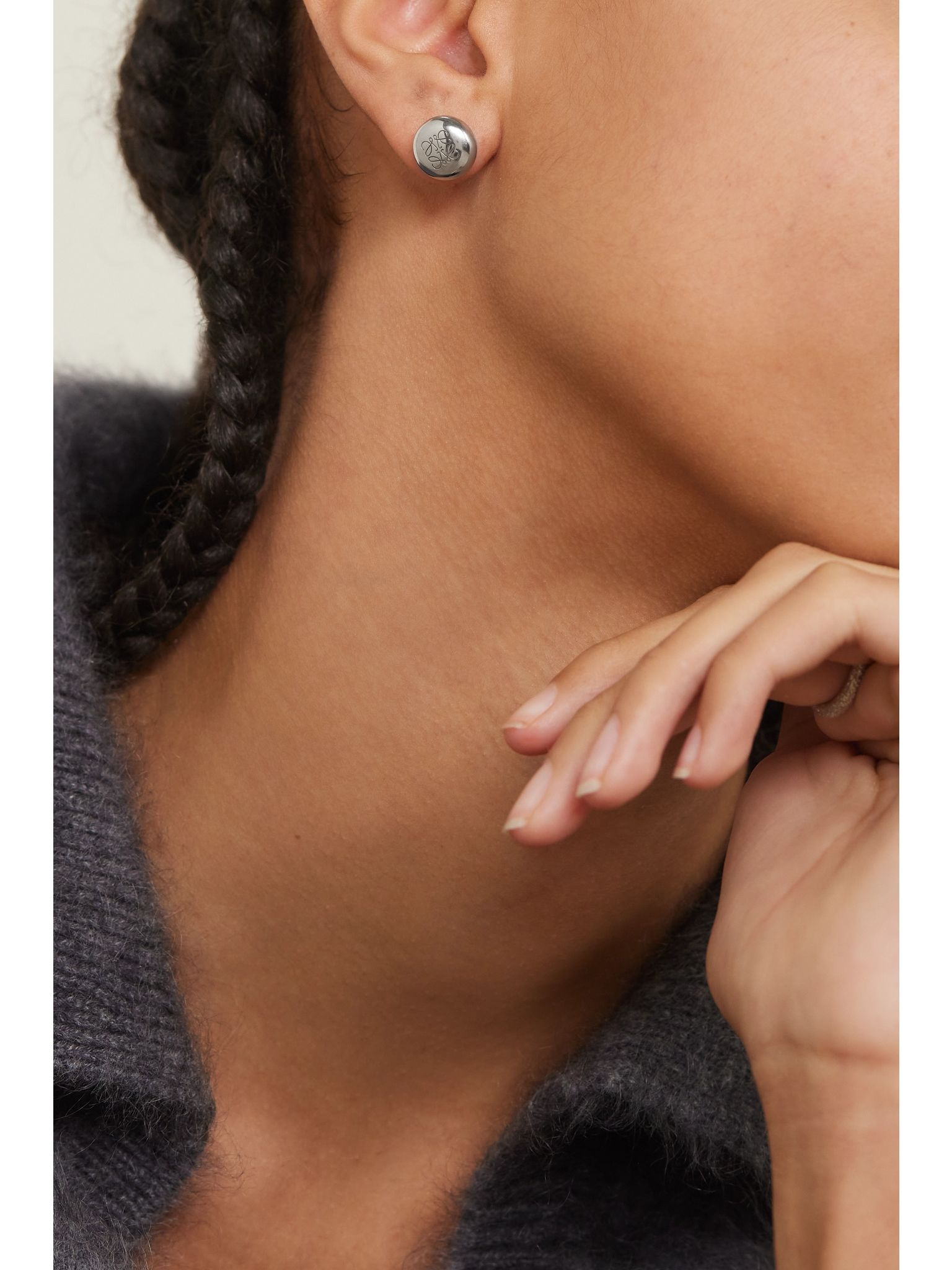 Pebble silver earrings Silver - 2