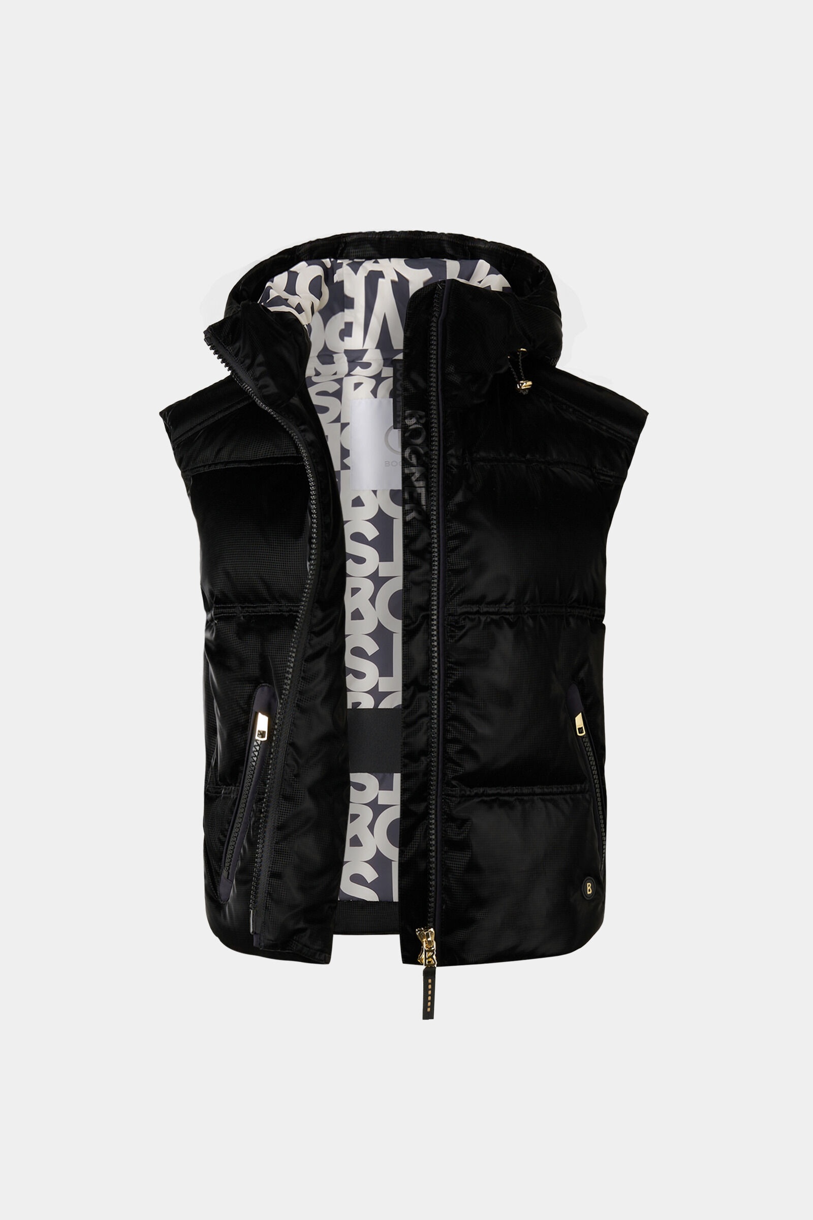 Livy Down vest in Black - 2
