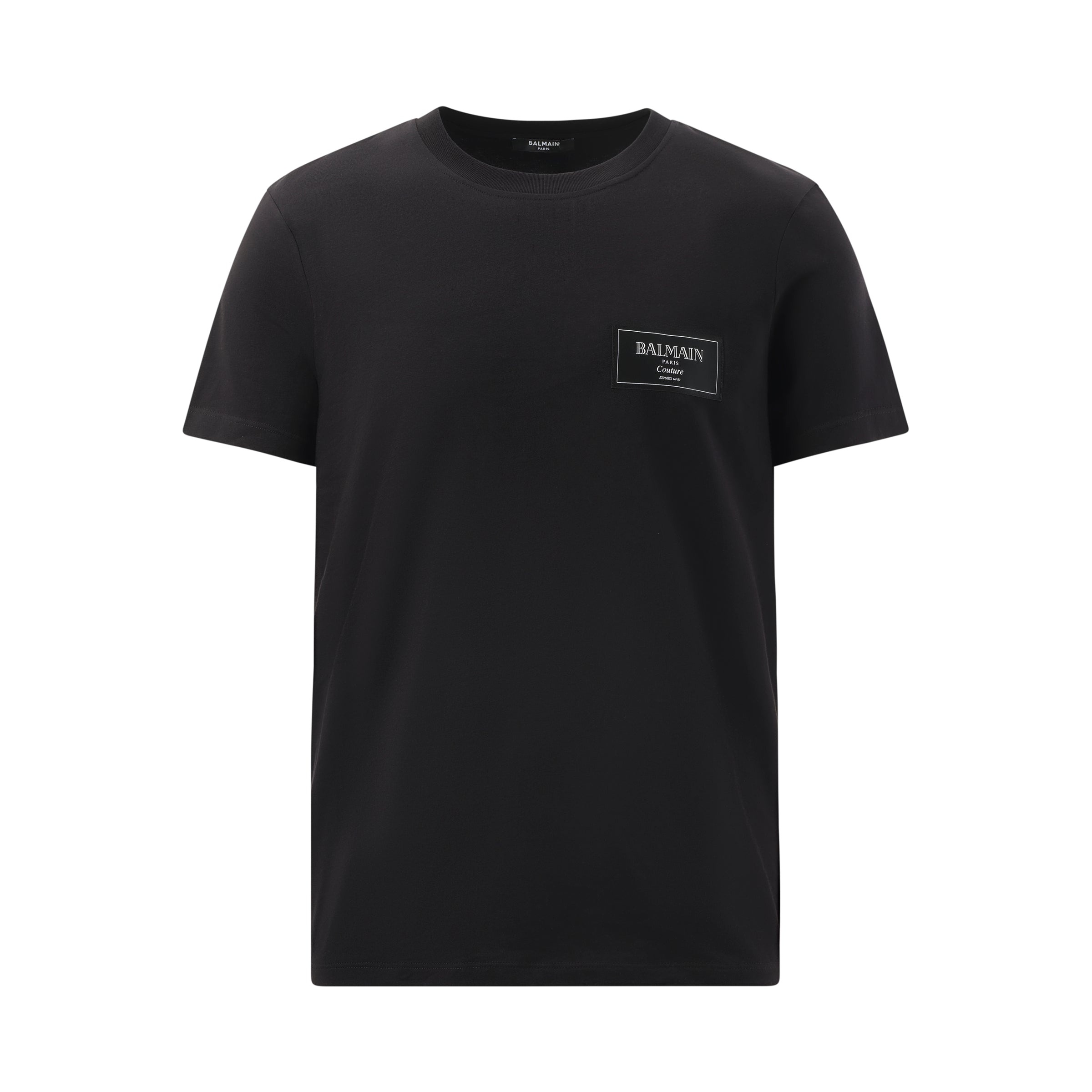 Balmain Couture Label T-Shirt in Black | marais | REVERSIBLE