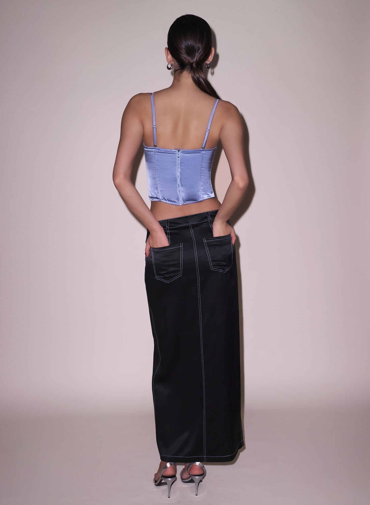 Silk Maxi Skirt - 6