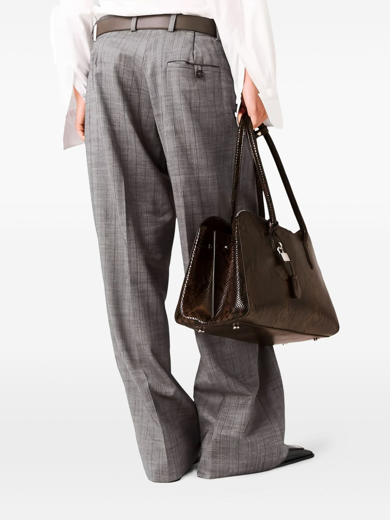 wool checked trousers 3