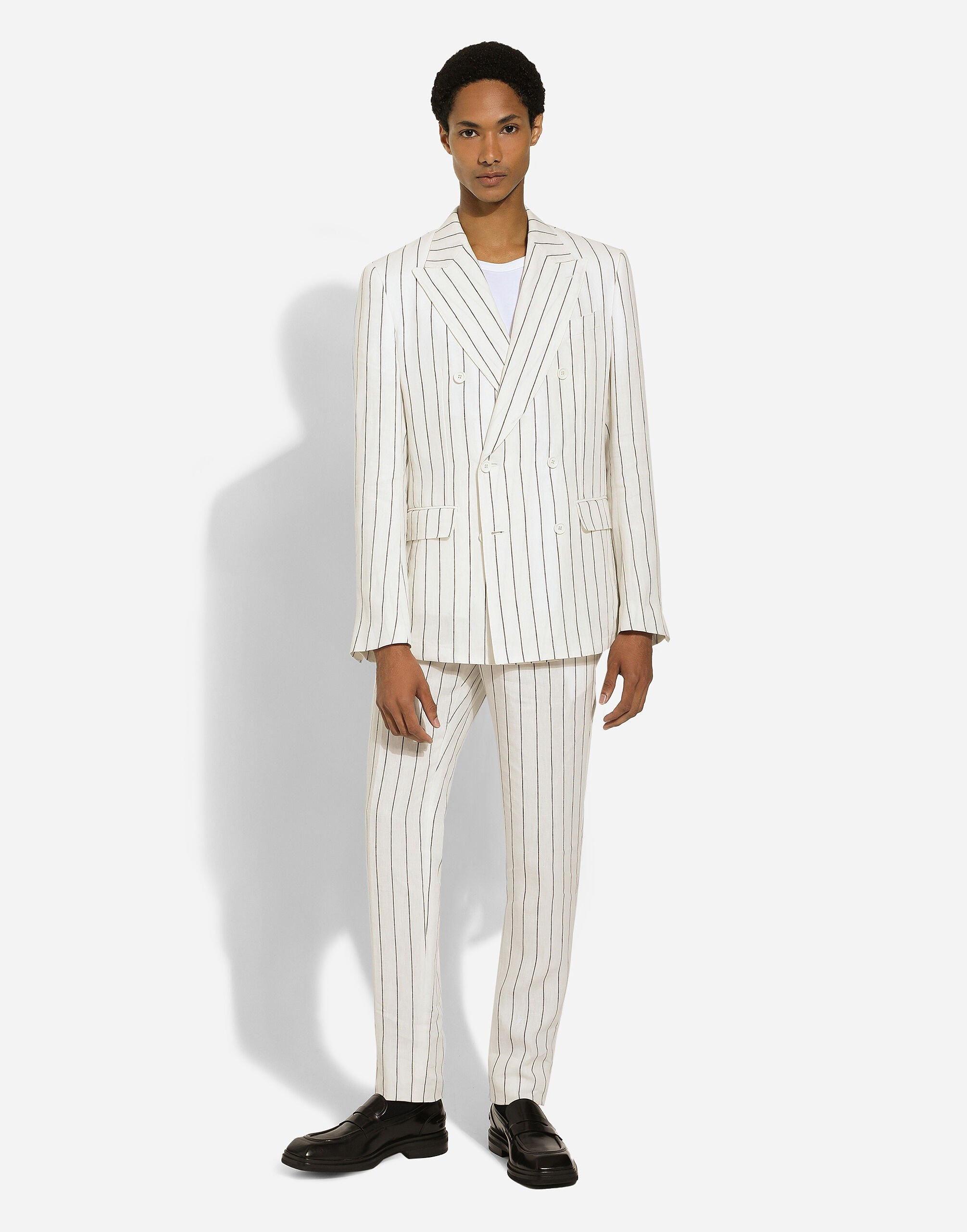 Pinstripe linen pants - 2