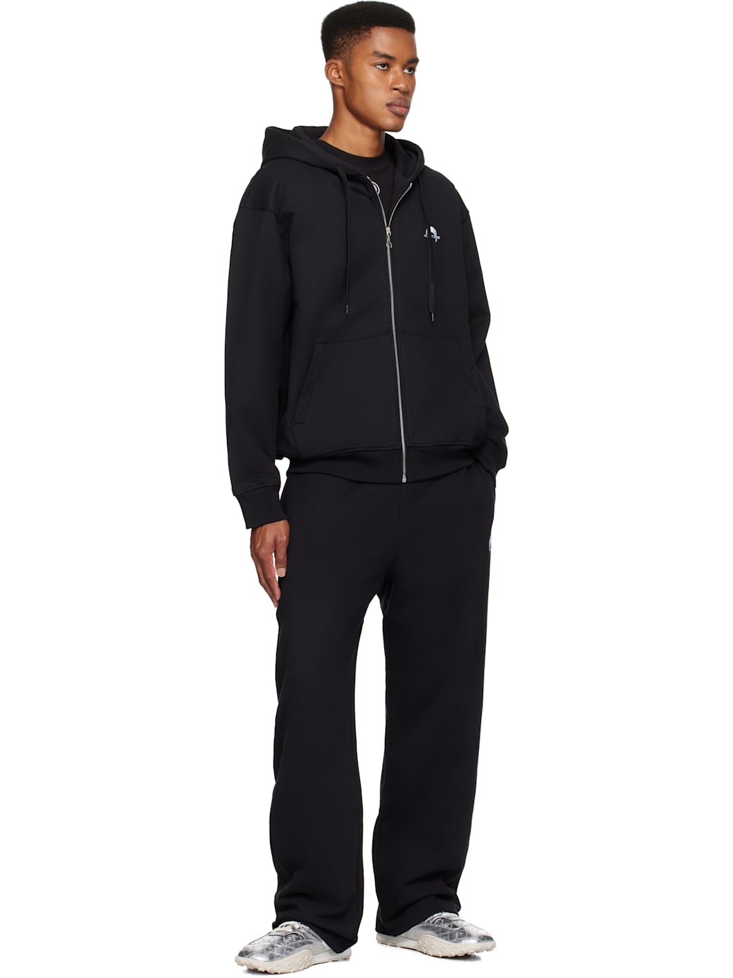 Black Moon Logo Fleece Sweatpants - 4