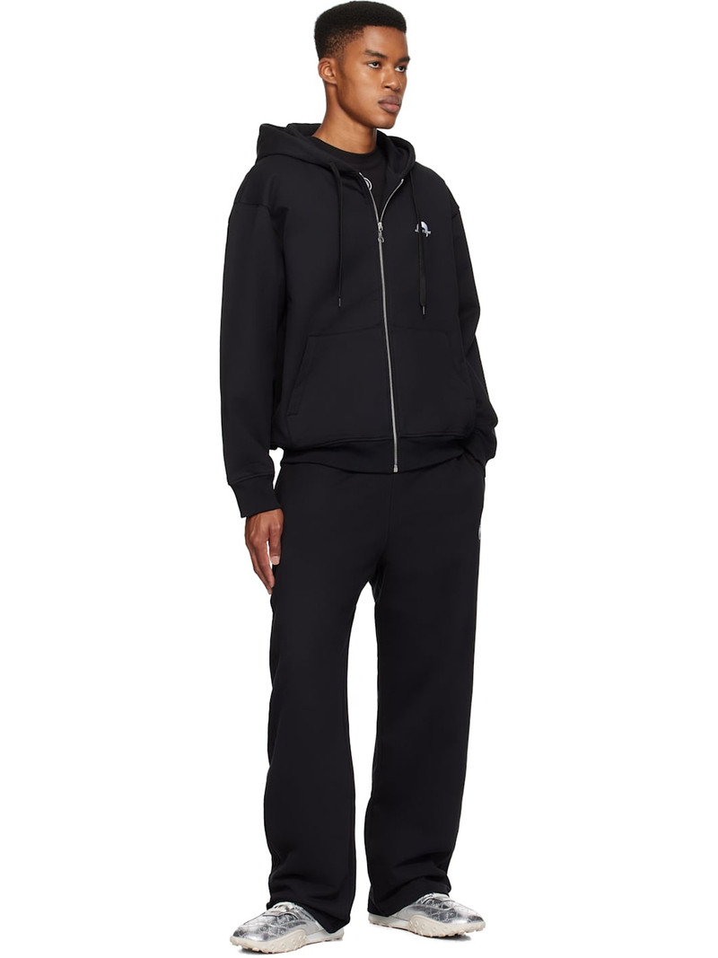 Marine Serre Black Moon Logo Fleece Sweatpants outlook