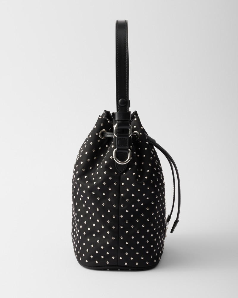 Re-Nylon mini-bag with studs 6