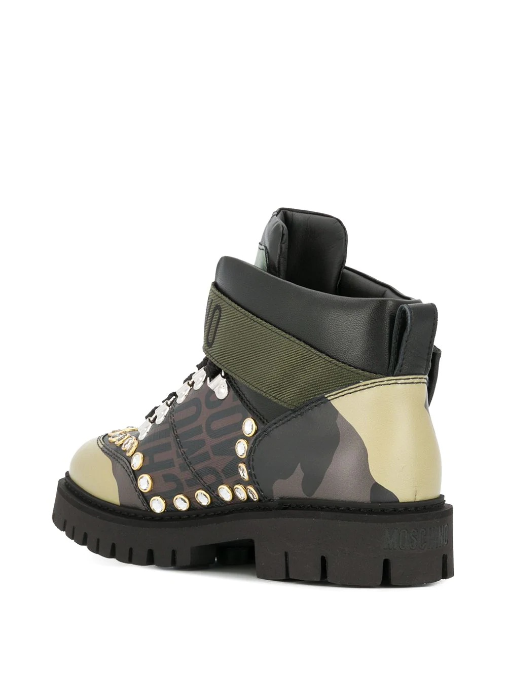 studded camouflage boots - 3